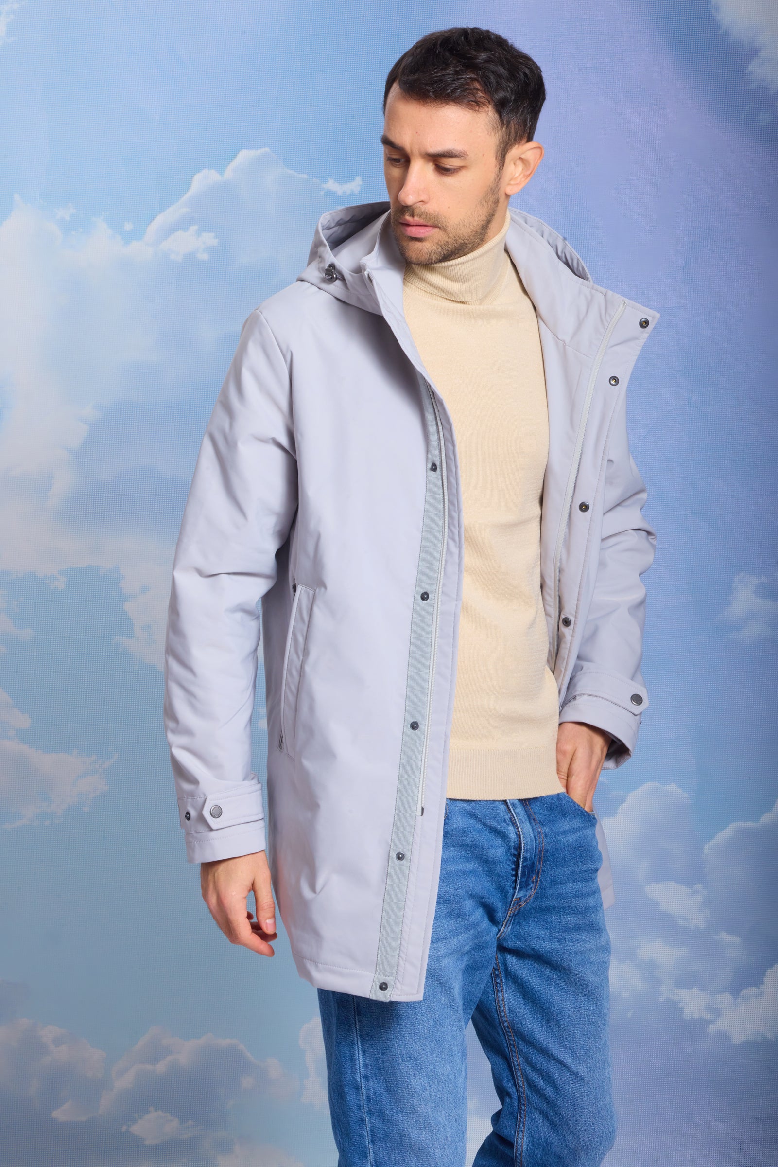 Geacă pentru bărbați GLEB grey violet