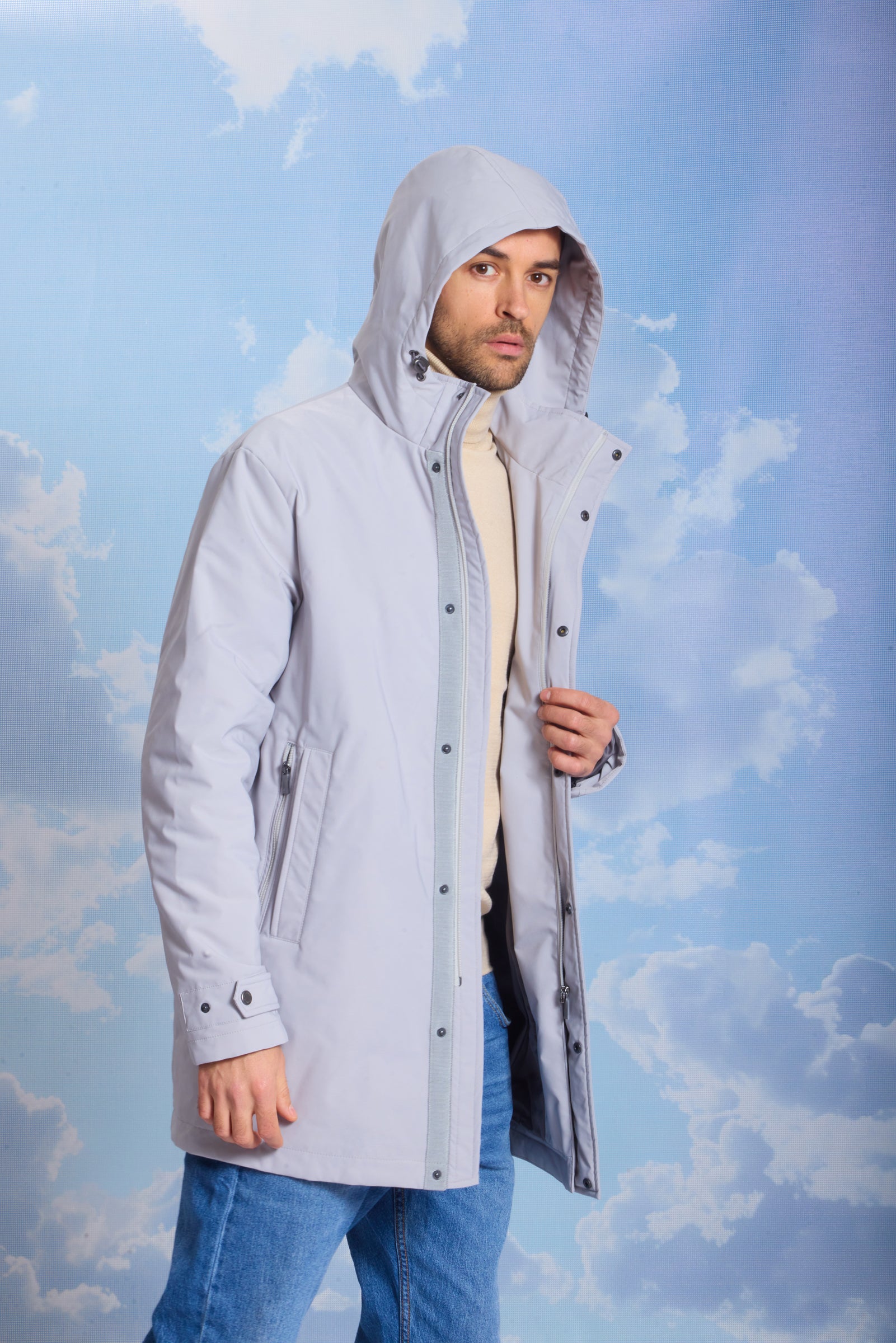 Geacă pentru bărbați GLEB grey violet