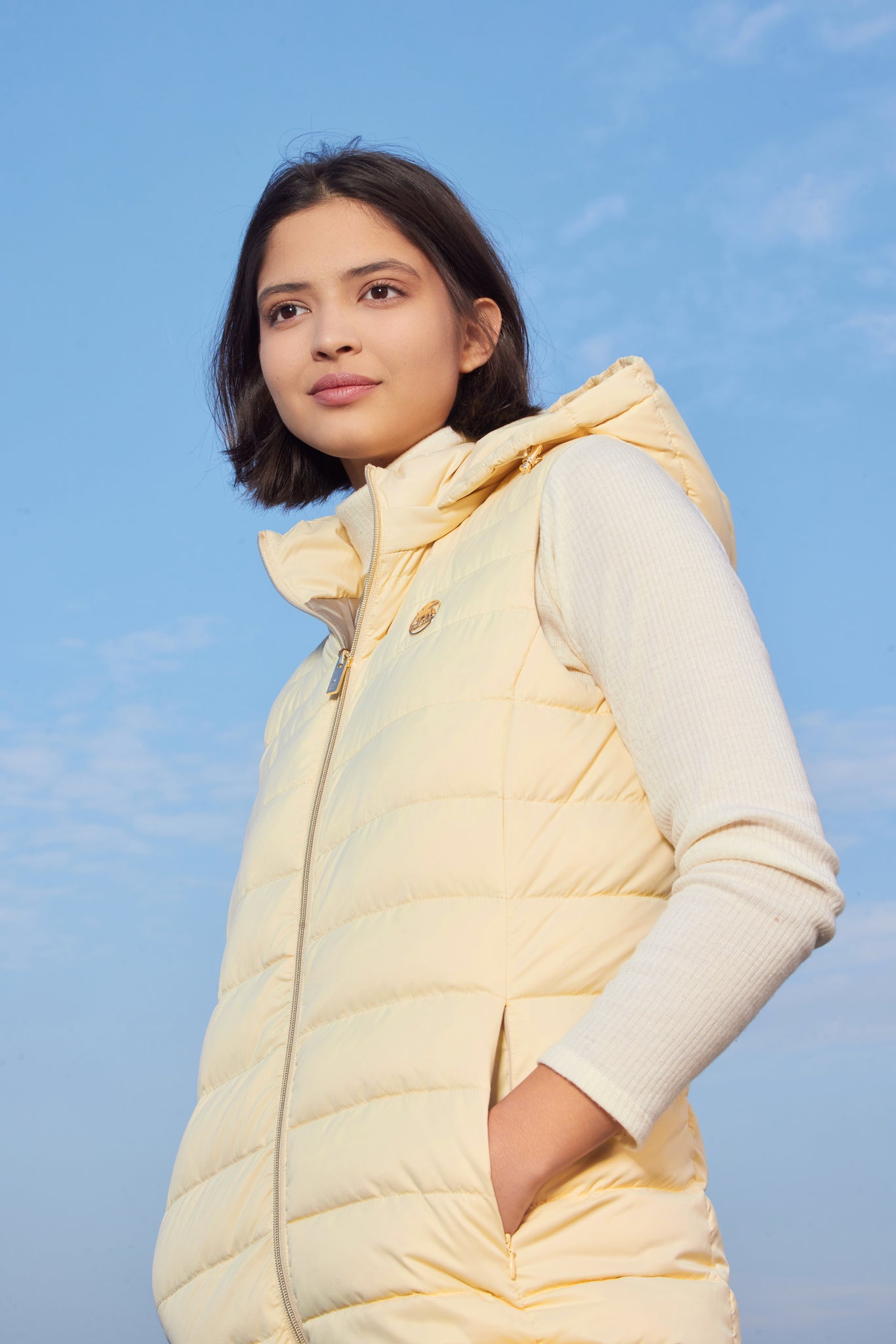 Жилет женский VESTA беленый песок