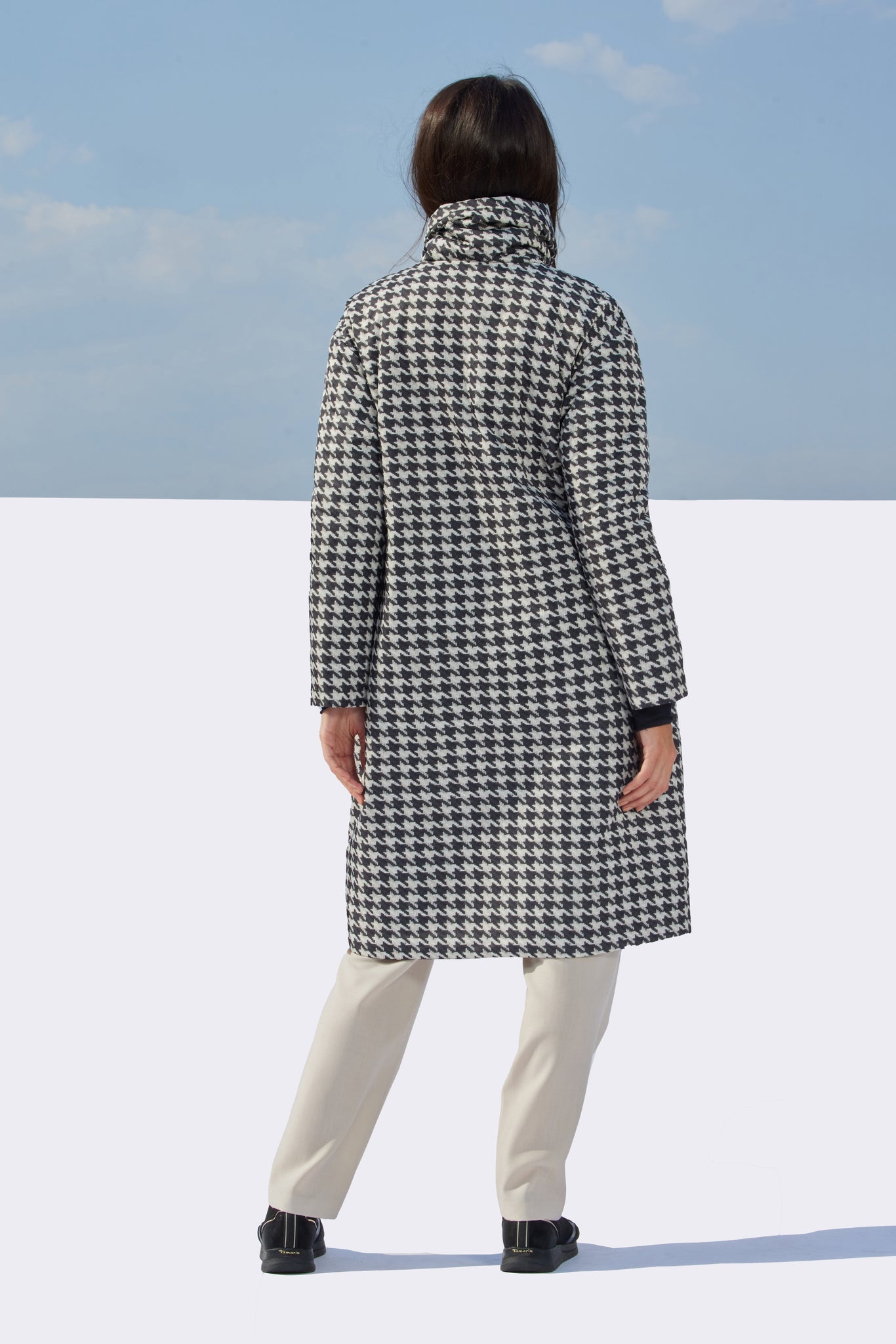 АВРОРА женское пальто с принтом