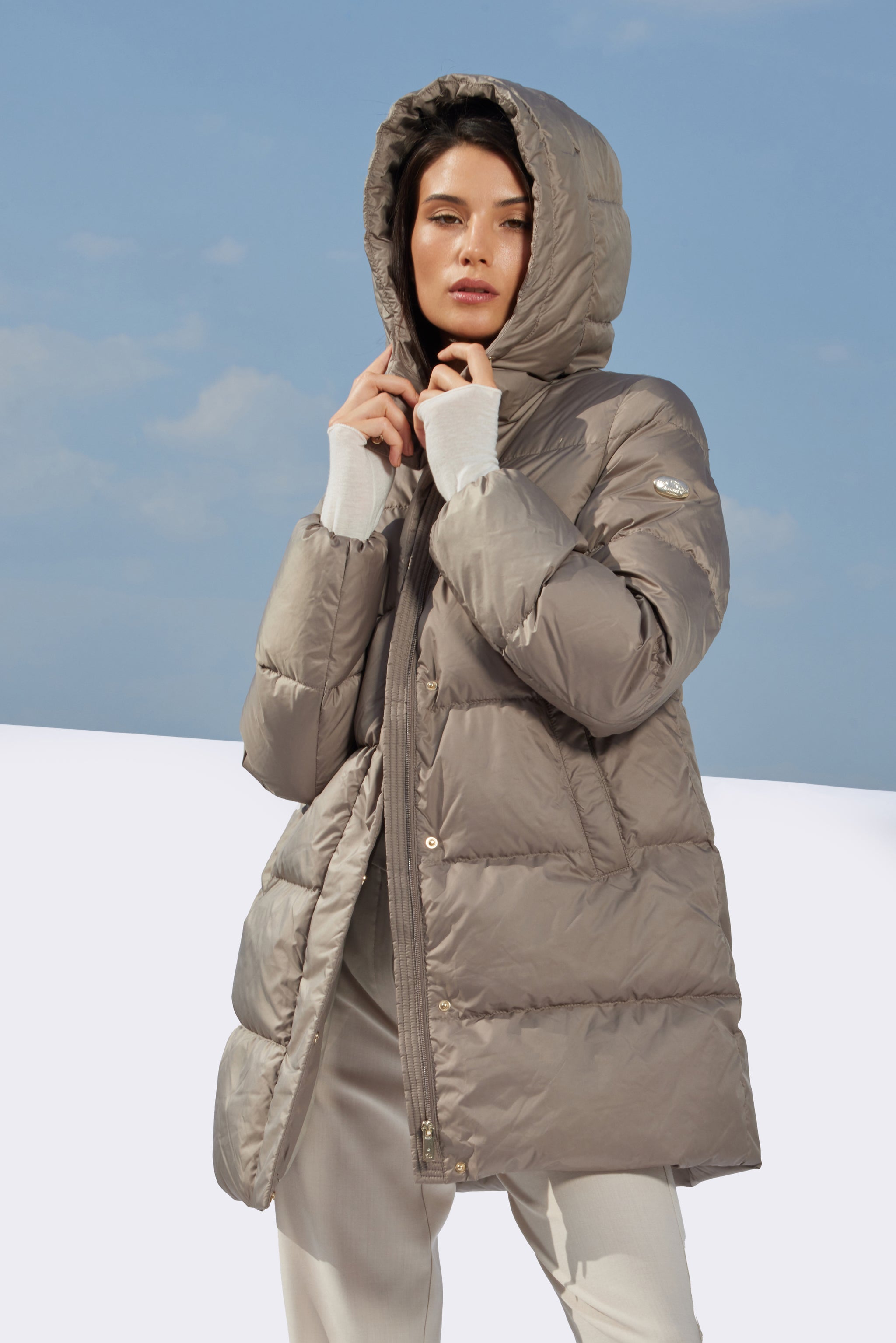 Geacă de damă ASSA dark beige