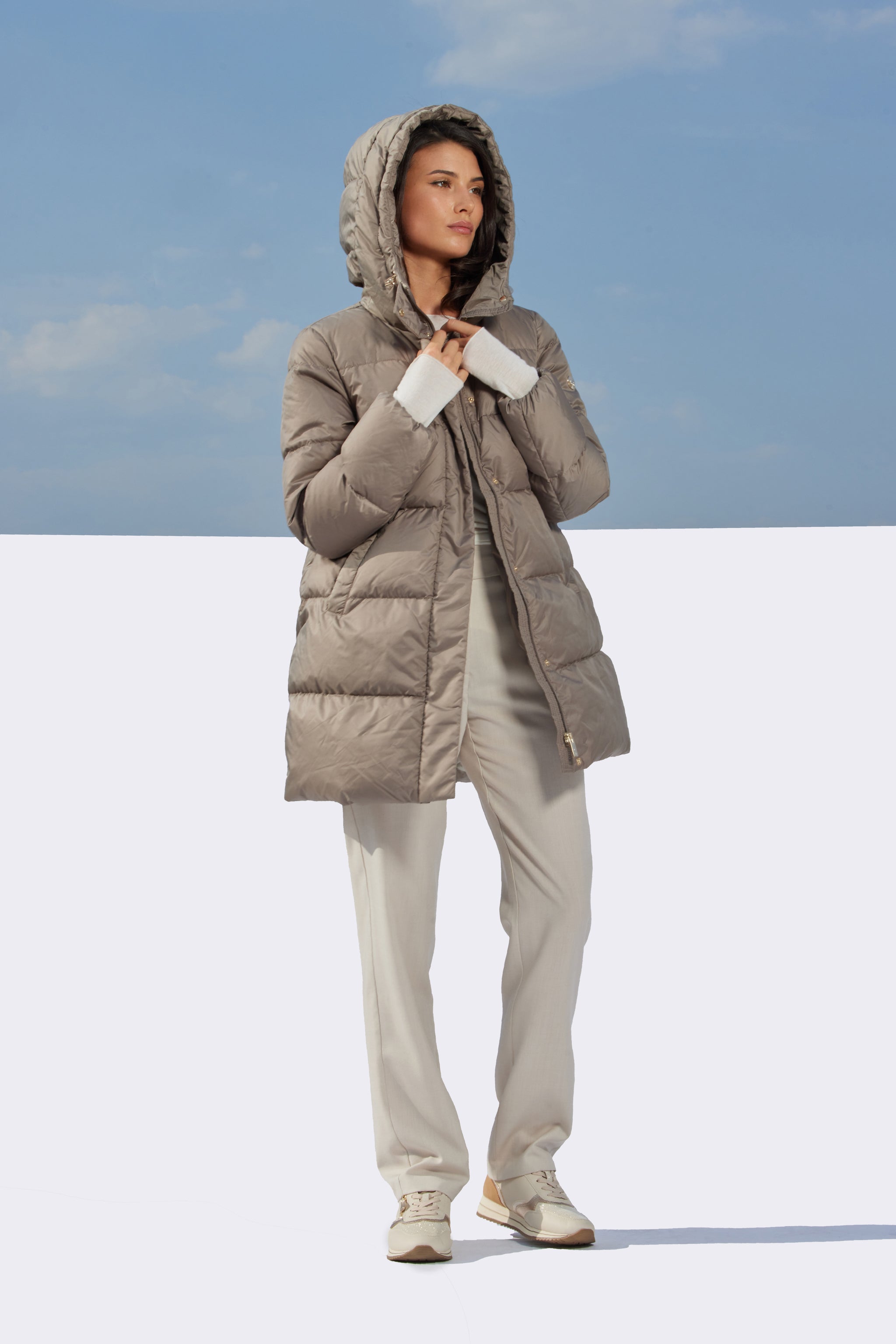 Geacă de damă ASSA dark beige