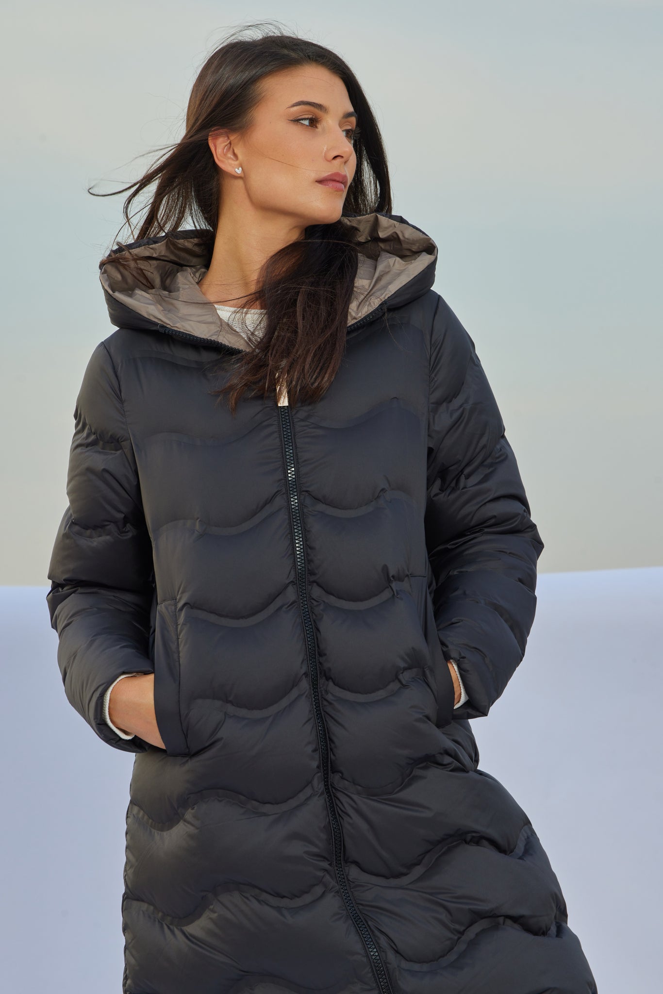 JANNA черное женское пальто