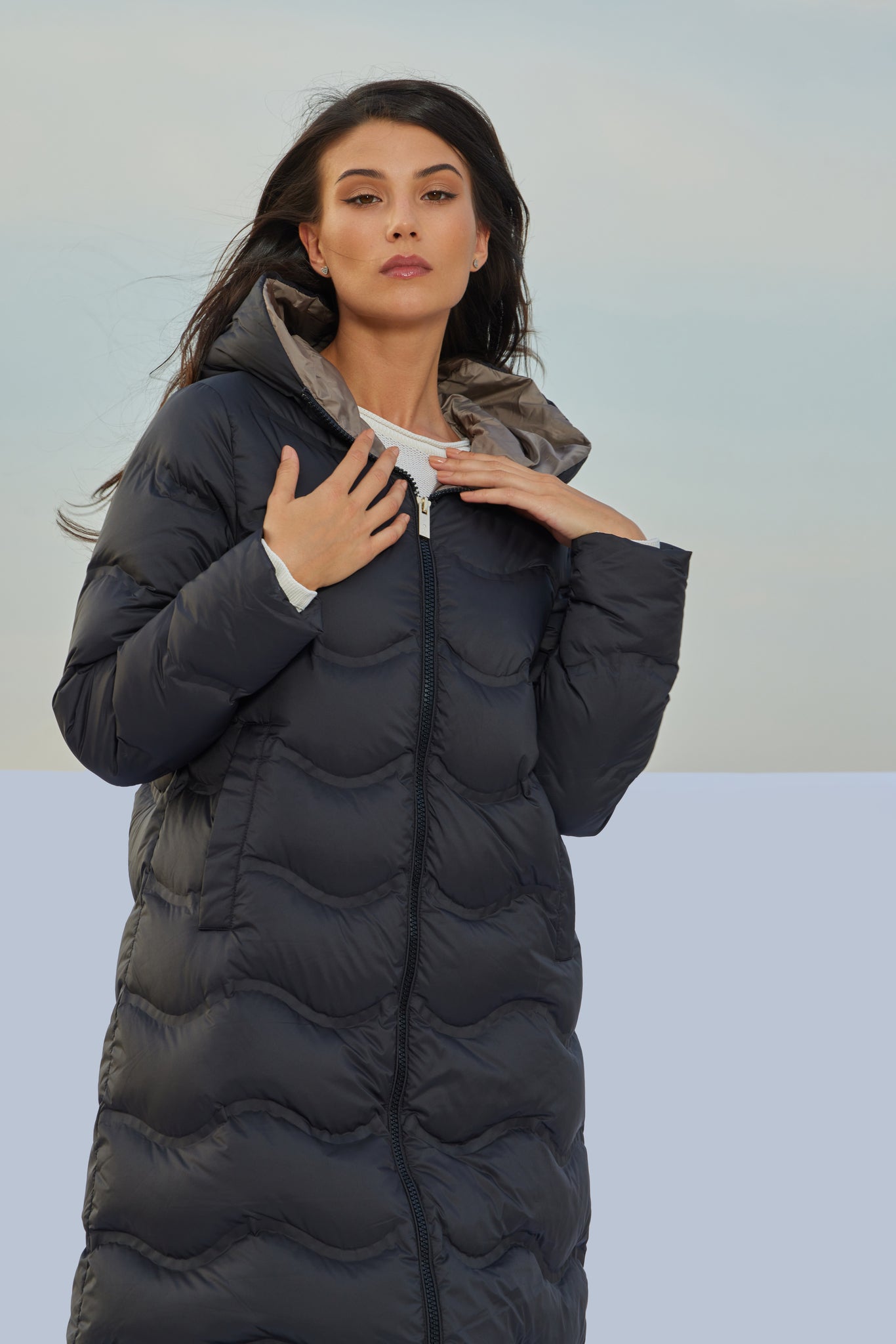 JANNA черное женское пальто