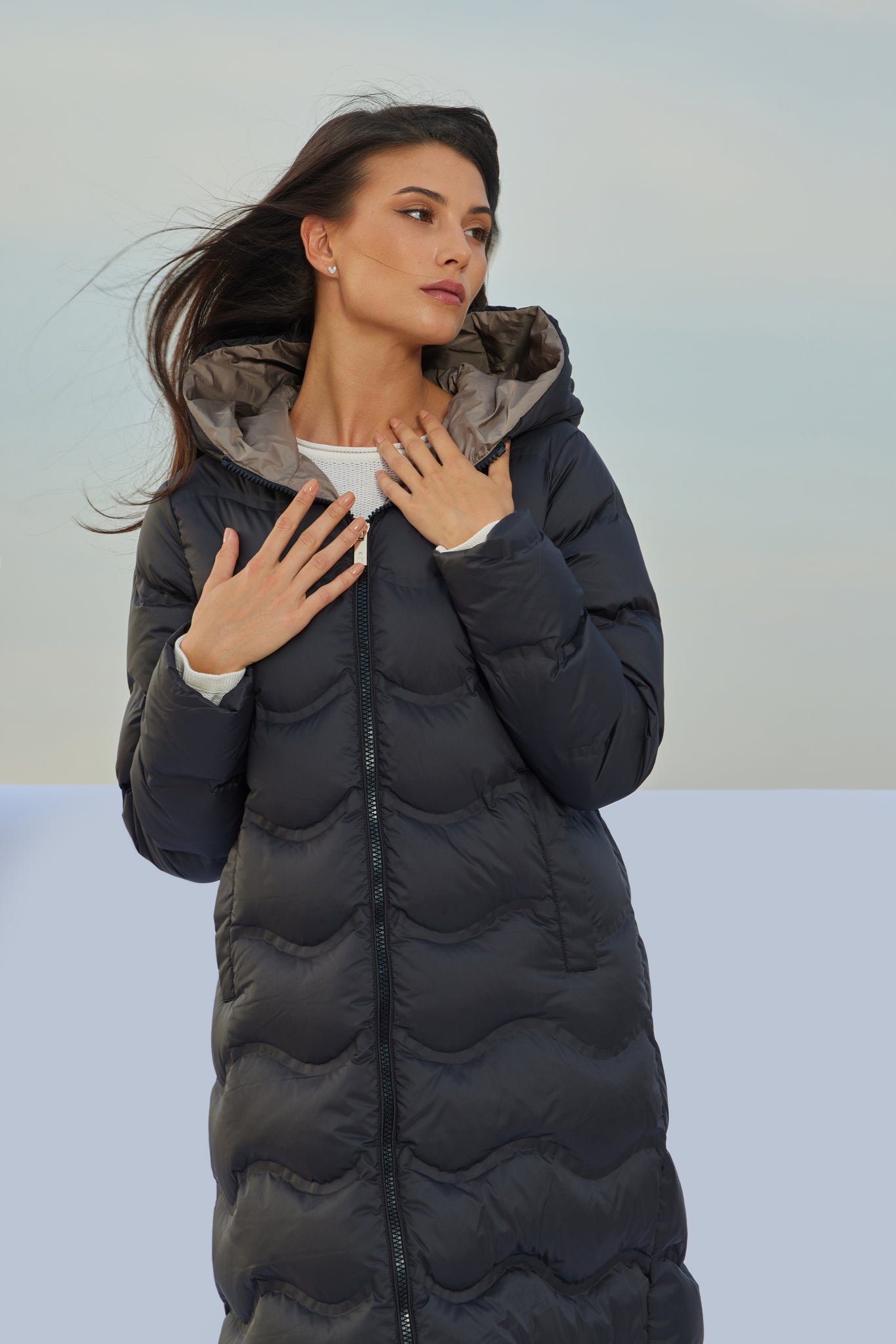 JANNA черное женское пальто