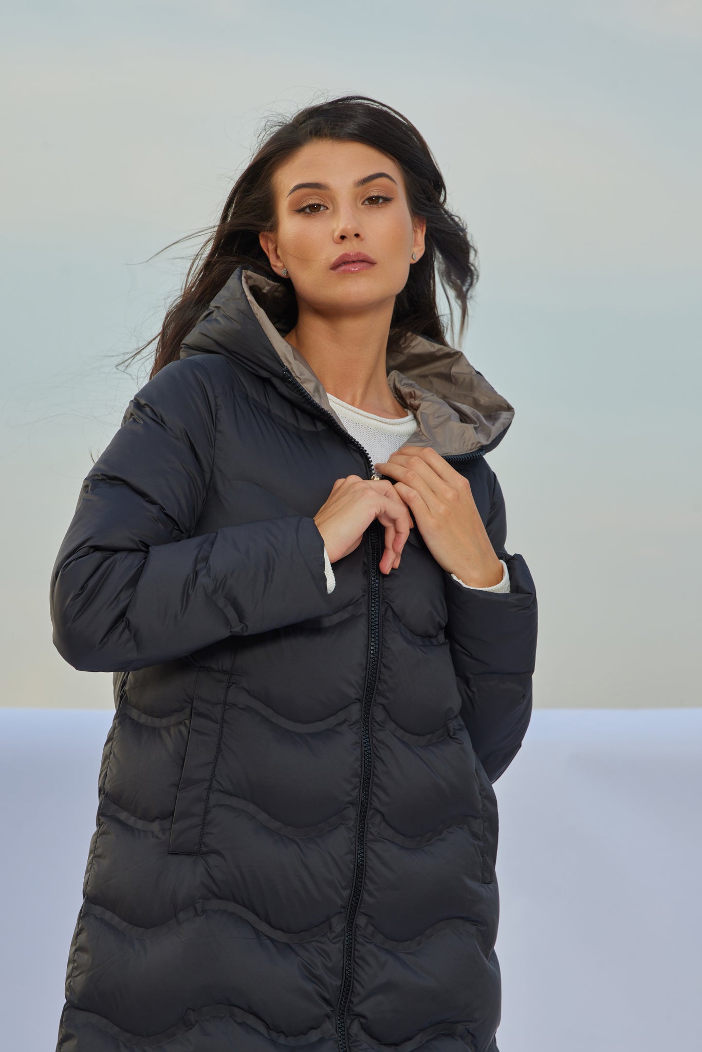 JANNA черное женское пальто