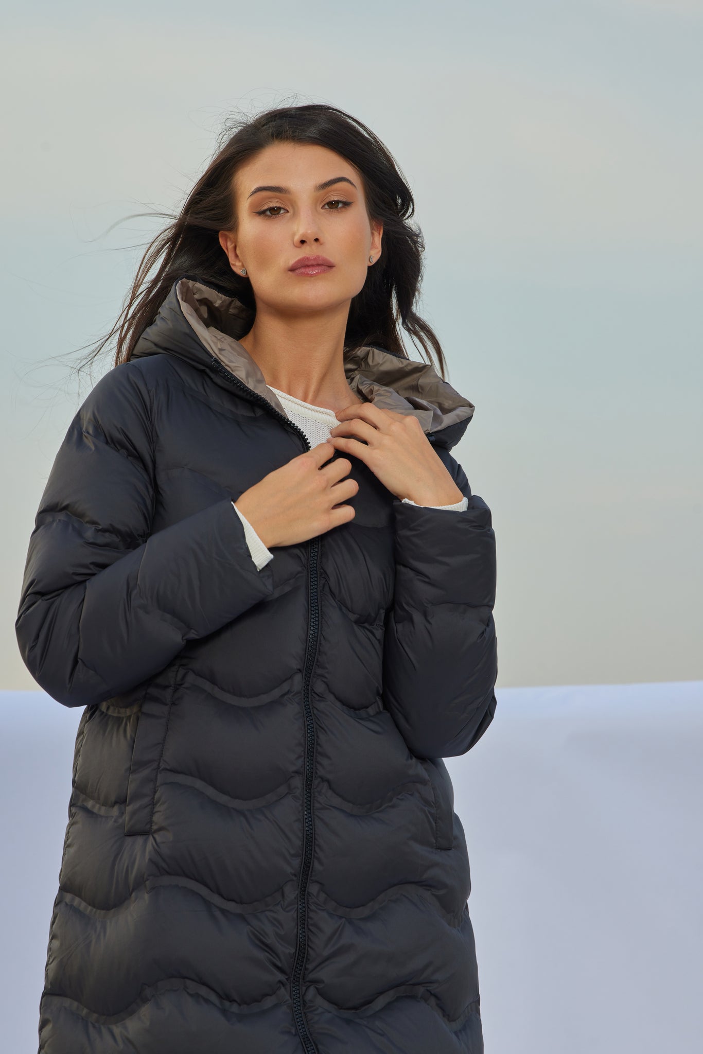 JANNA черное женское пальто