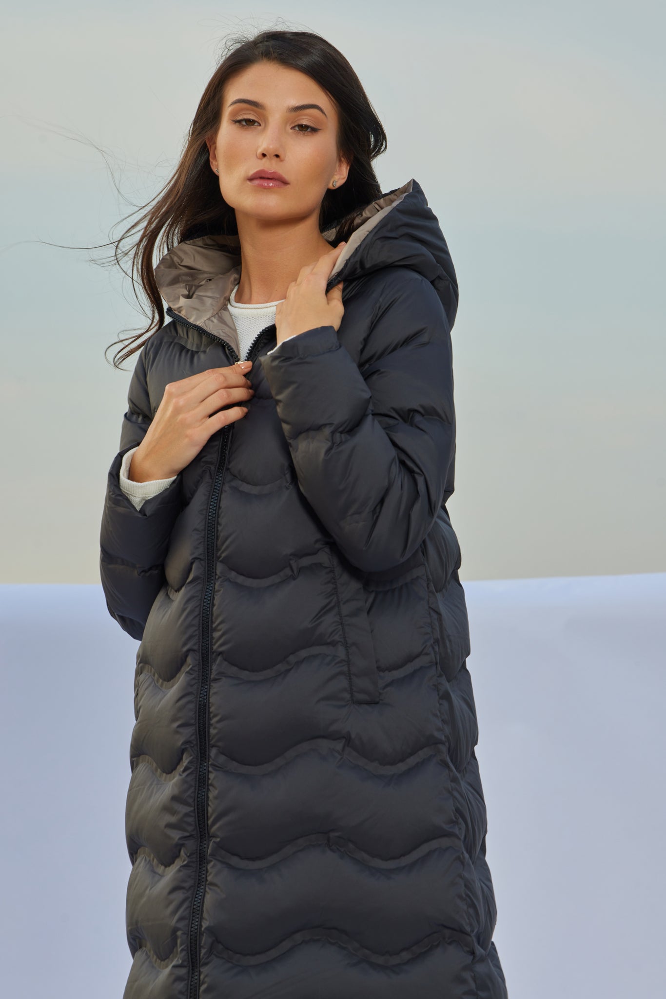 JANNA черное женское пальто