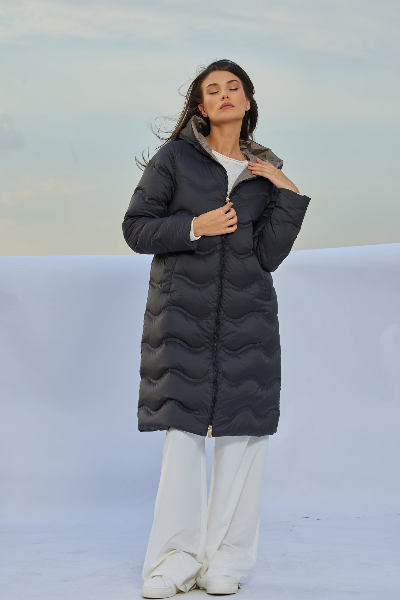 JANNA черное женское пальто