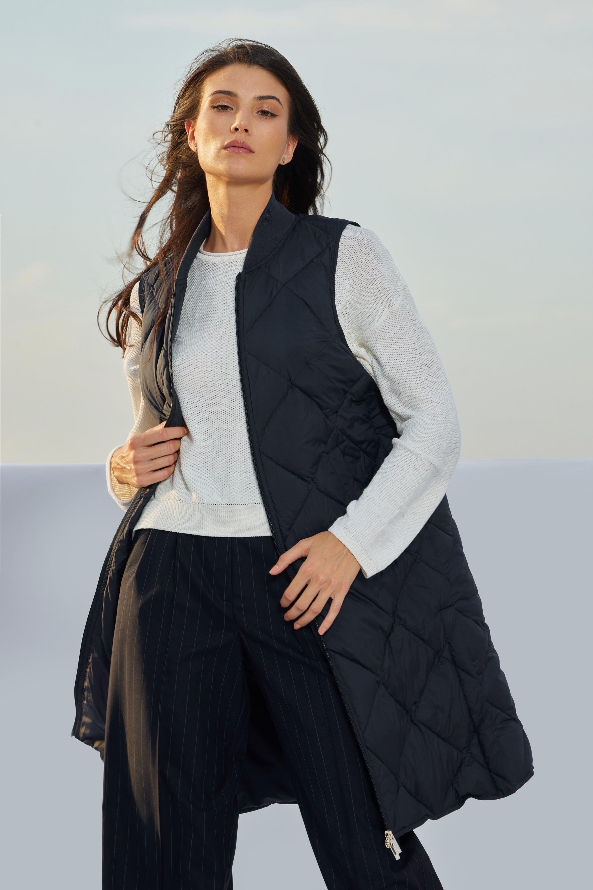 Vestă de damă SIANA dark navy