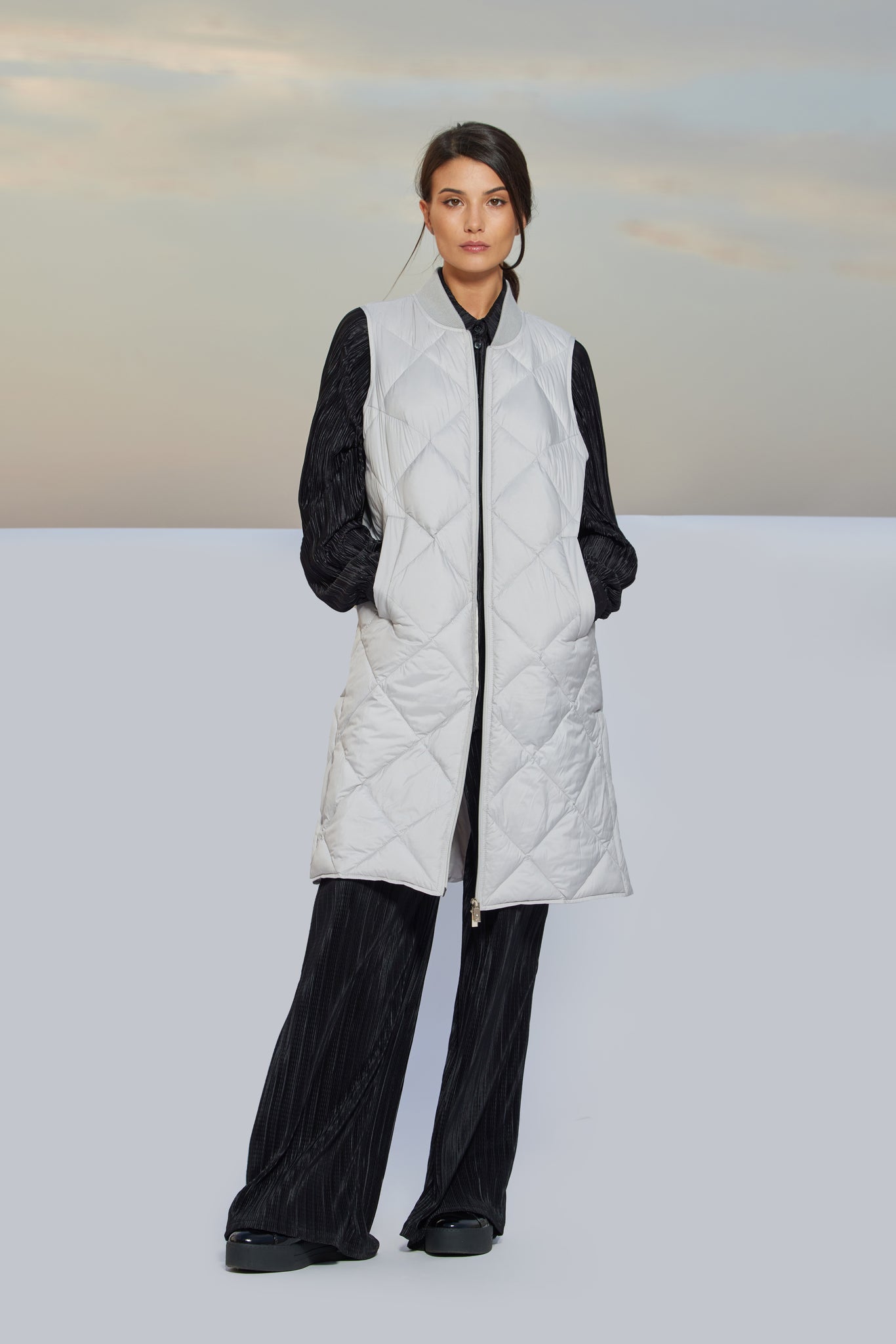 Vestă de damă SIANA grey violet