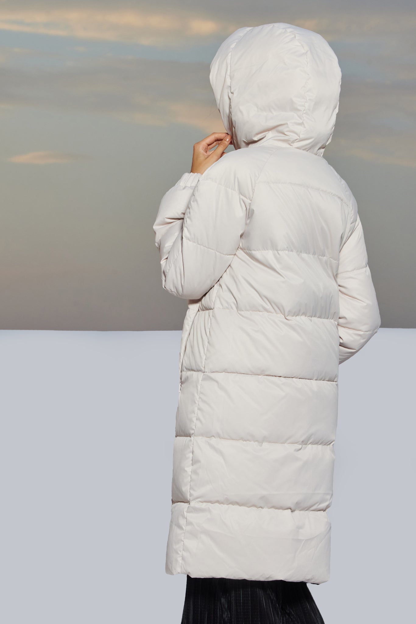 Palton de damă FARIDA reverse hushed violet