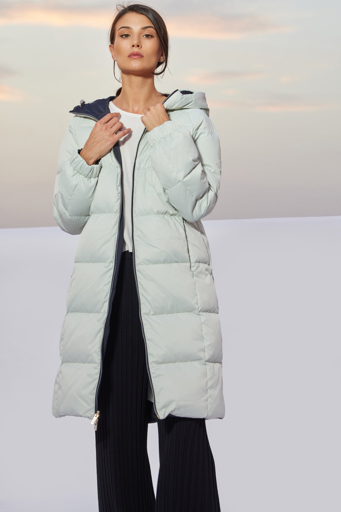 Palton de damă FARIDA reverse mercury