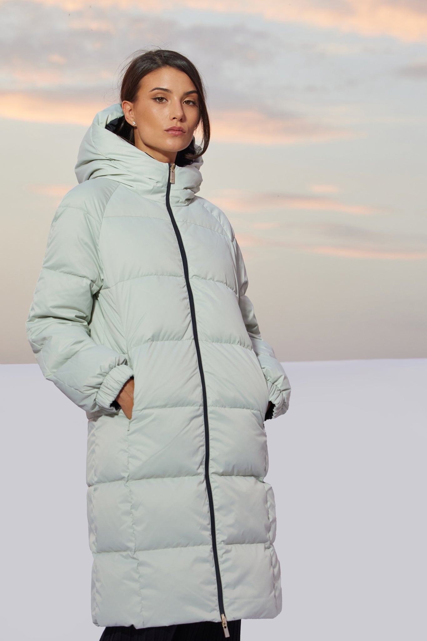 Palton de damă FARIDA reverse mercury