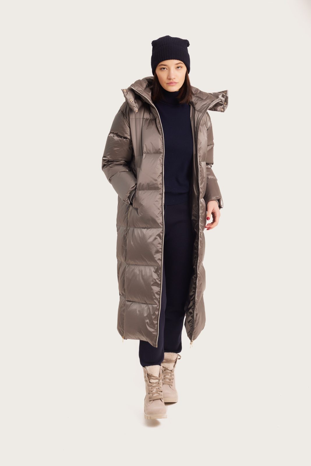 Palton de damă VENERA frost grey