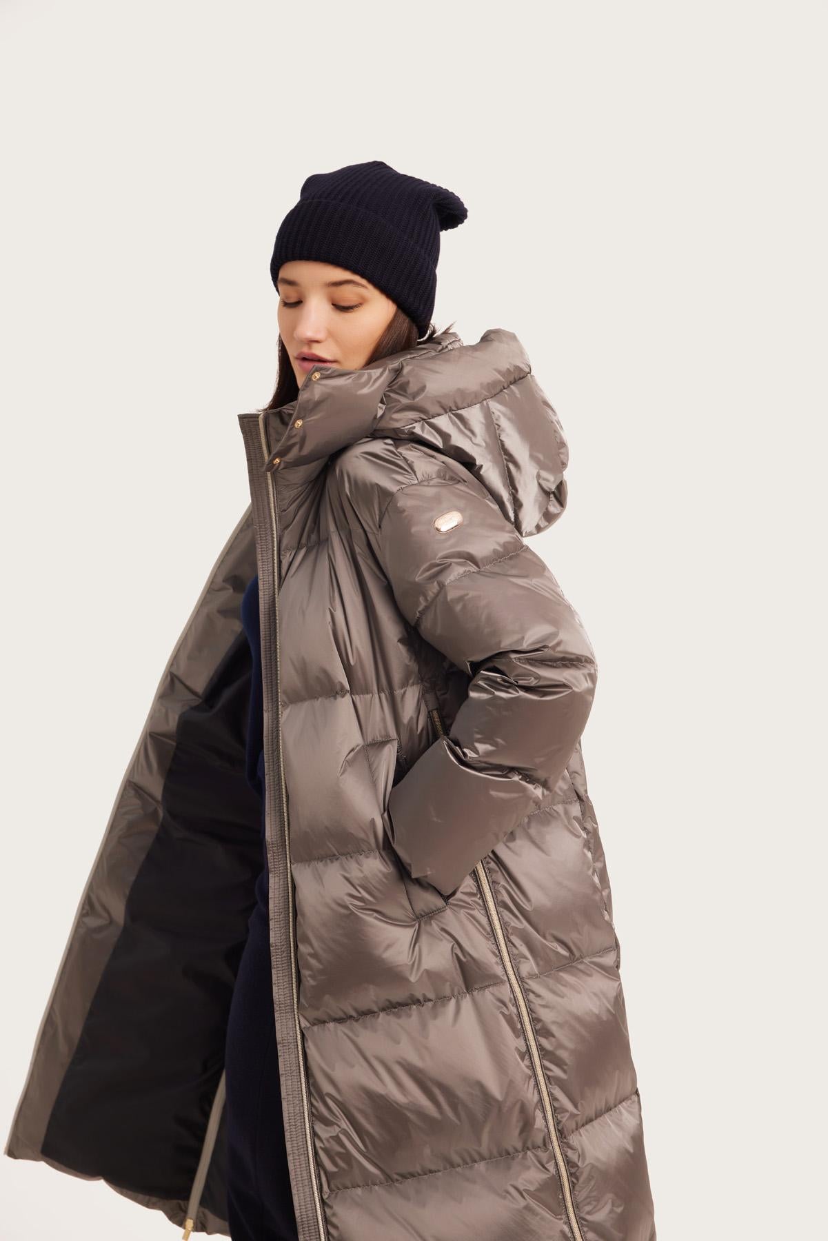 Palton de damă VENERA frost grey