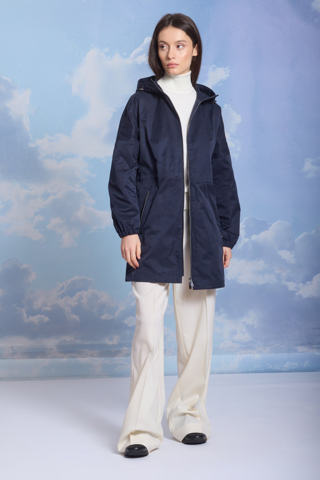 Trenci de damă HOLLY dark navy