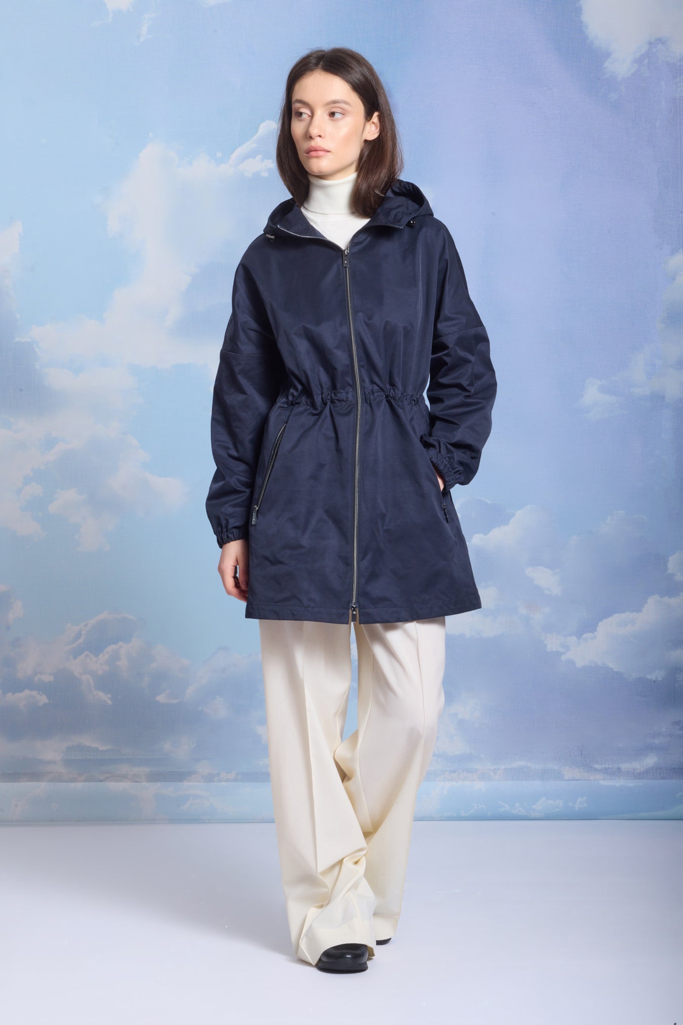 Trenci de damă HOLLY dark navy