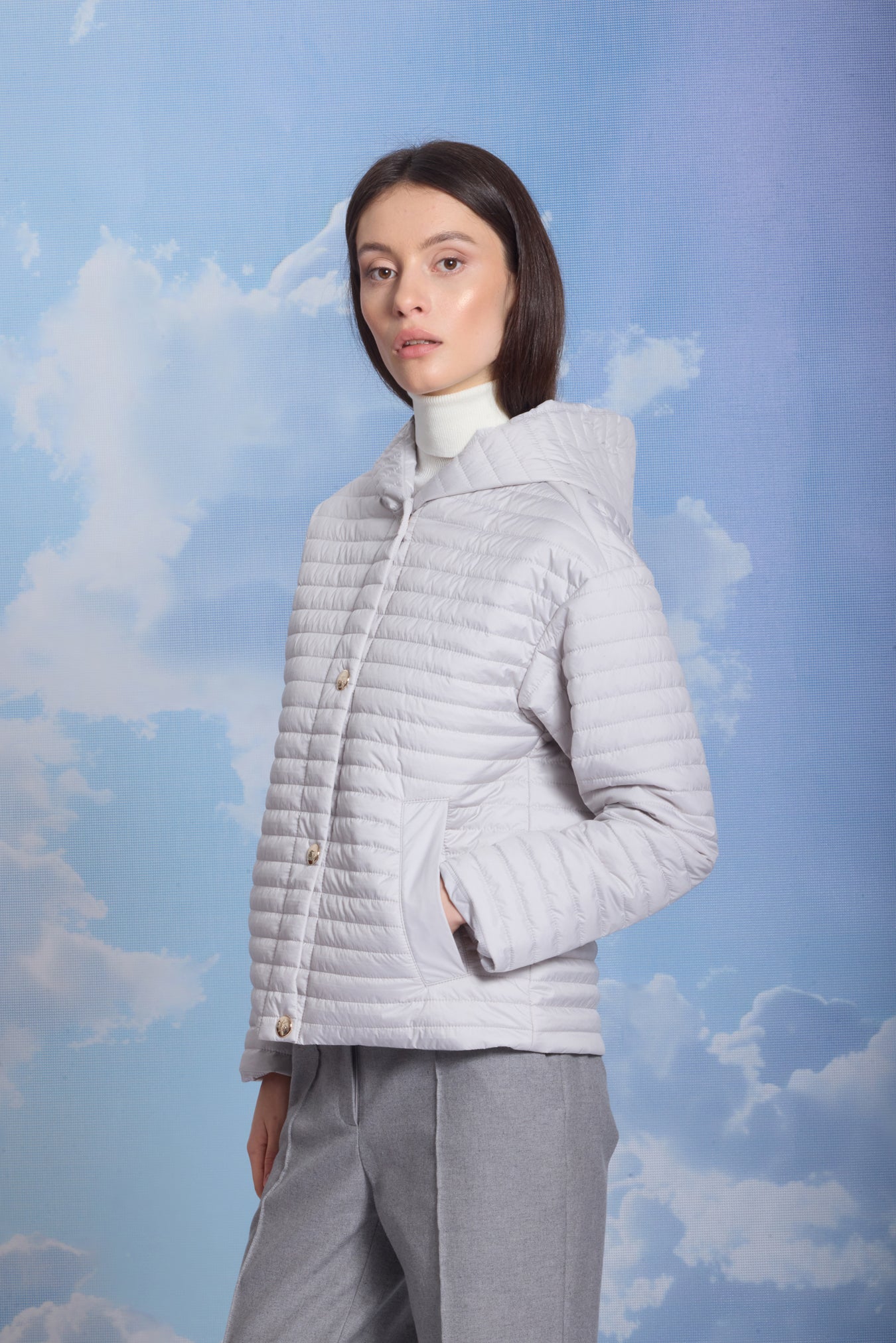 Geacă de damă ELINA grey violet