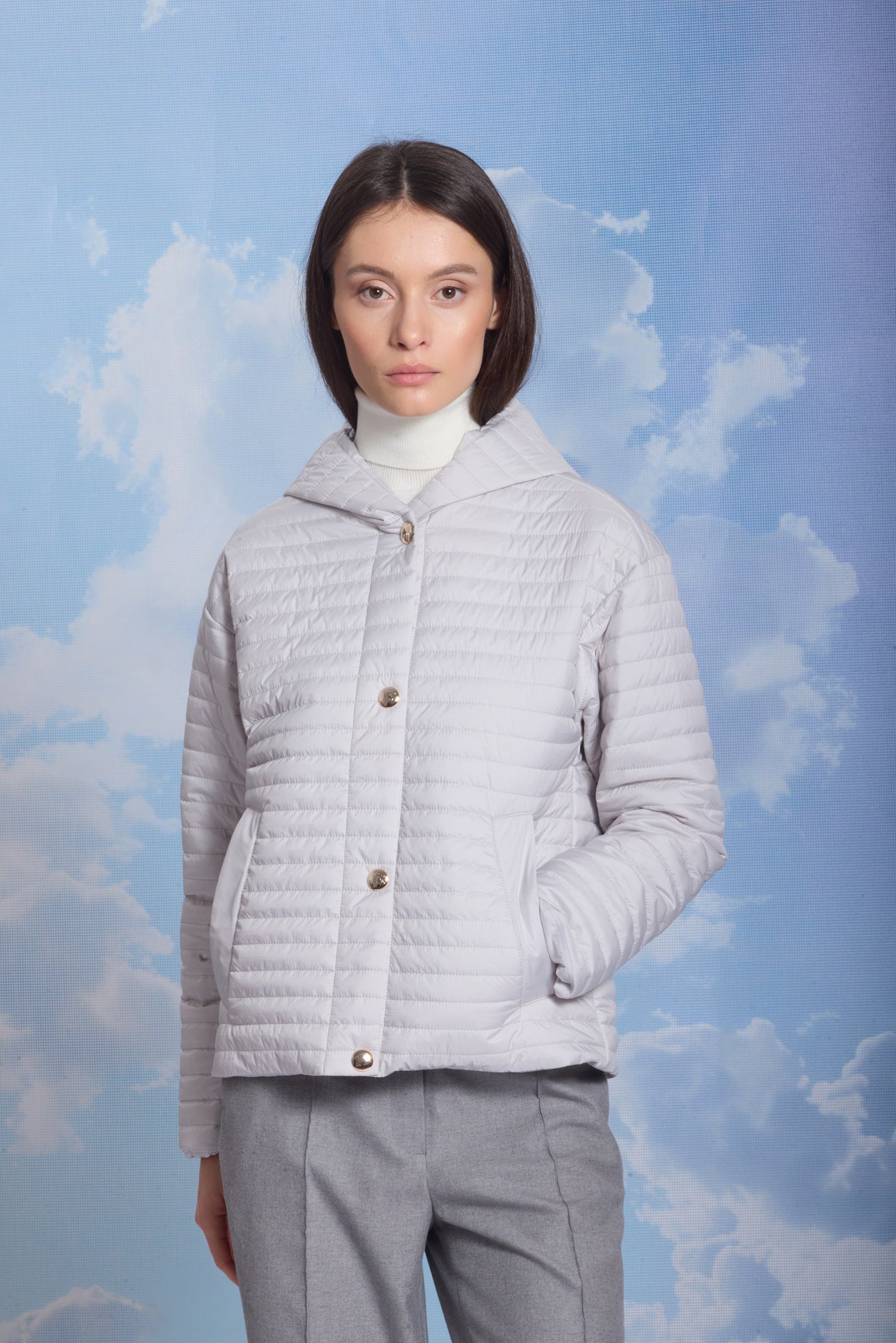 Geacă de damă ELINA grey violet