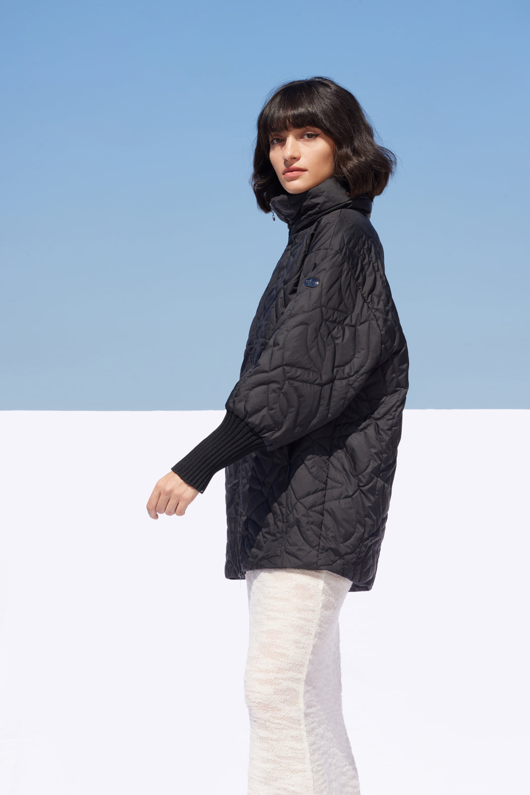 KIASA–Jachetă damă matlasată neagră