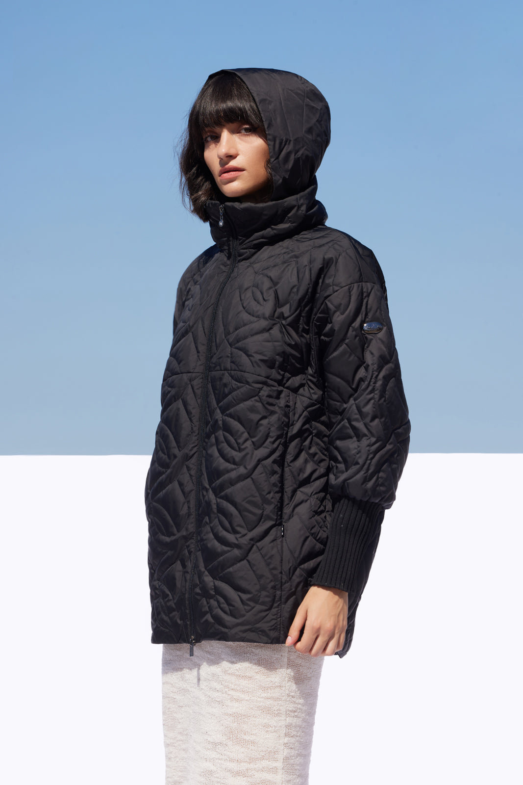 KIASA–Jachetă damă matlasată neagră