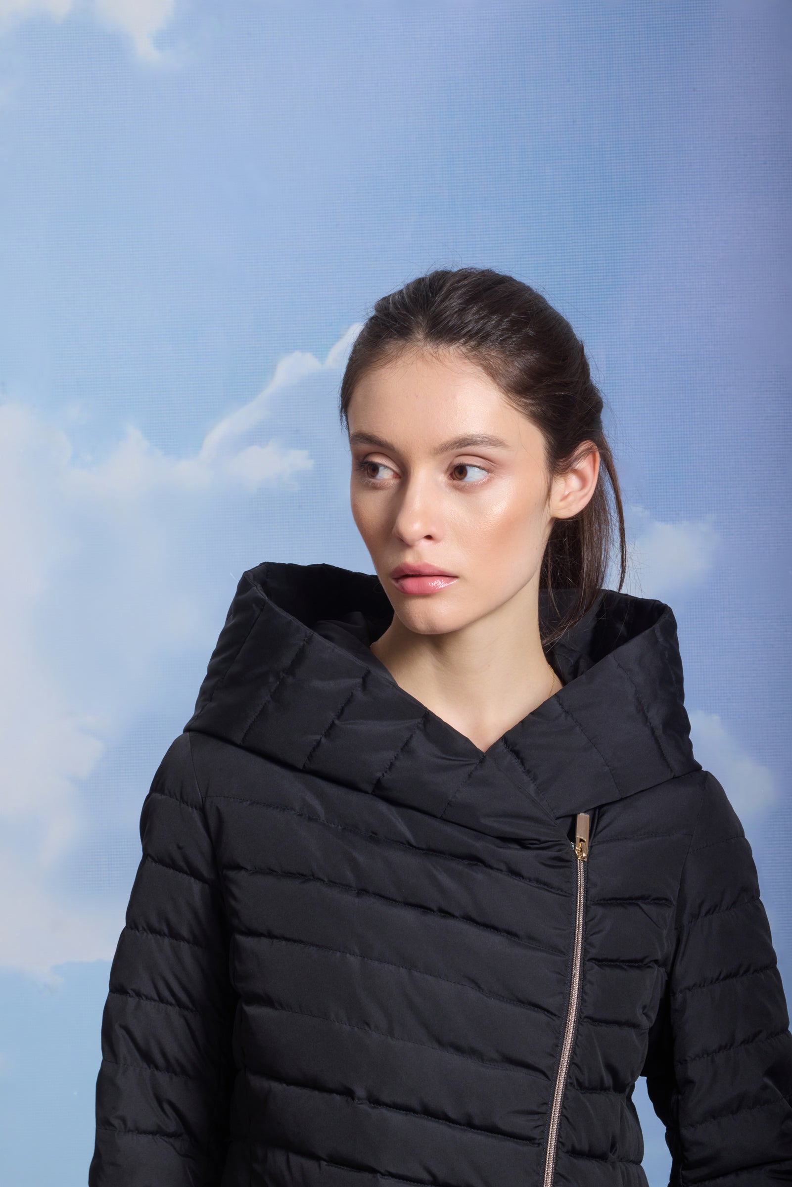 Palton de damă ROKSI dark navy