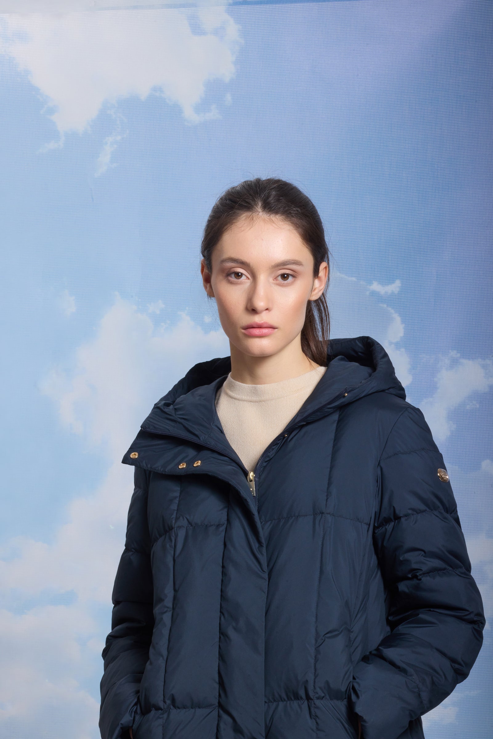 Palton de damă ARPI dark navy