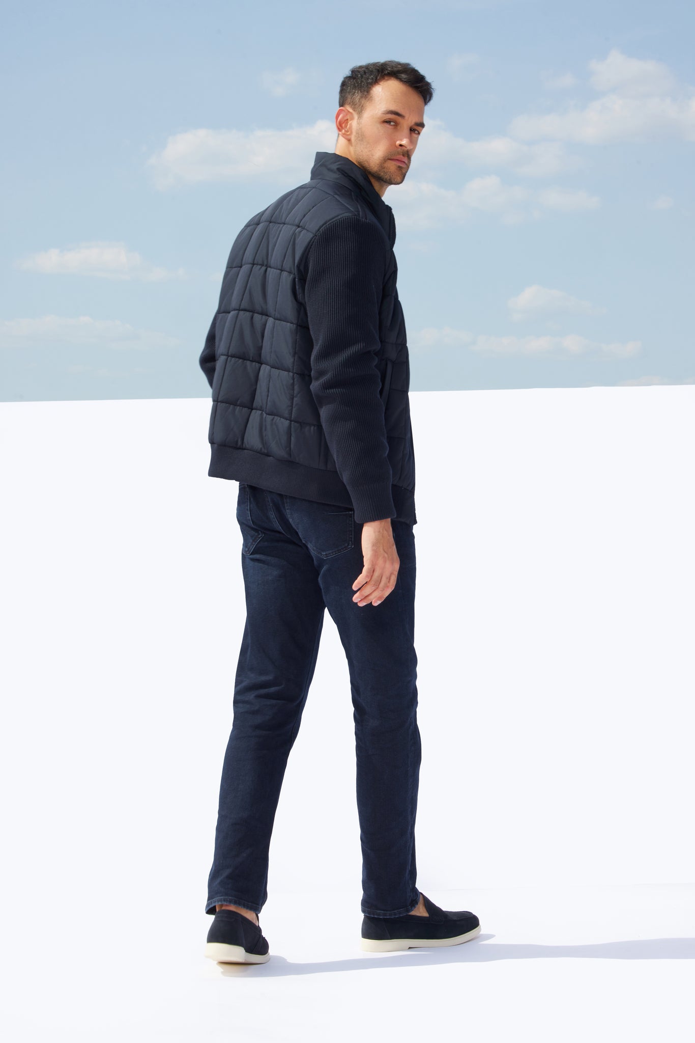 Geaca matlasata ARGUS dark navy