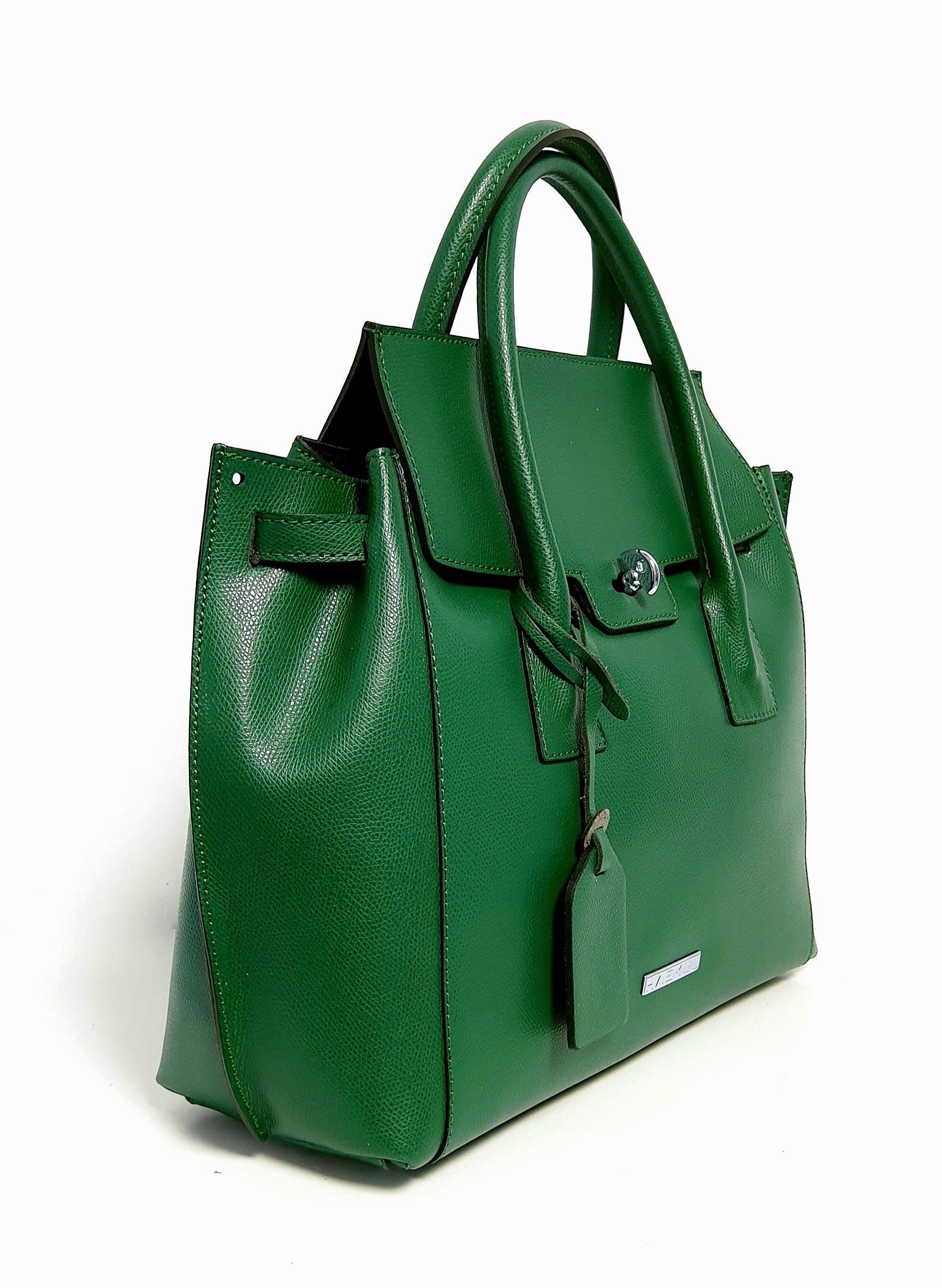 Geantă damă din piele naturală Parma Green Big Tote – Verde | Made in Italy