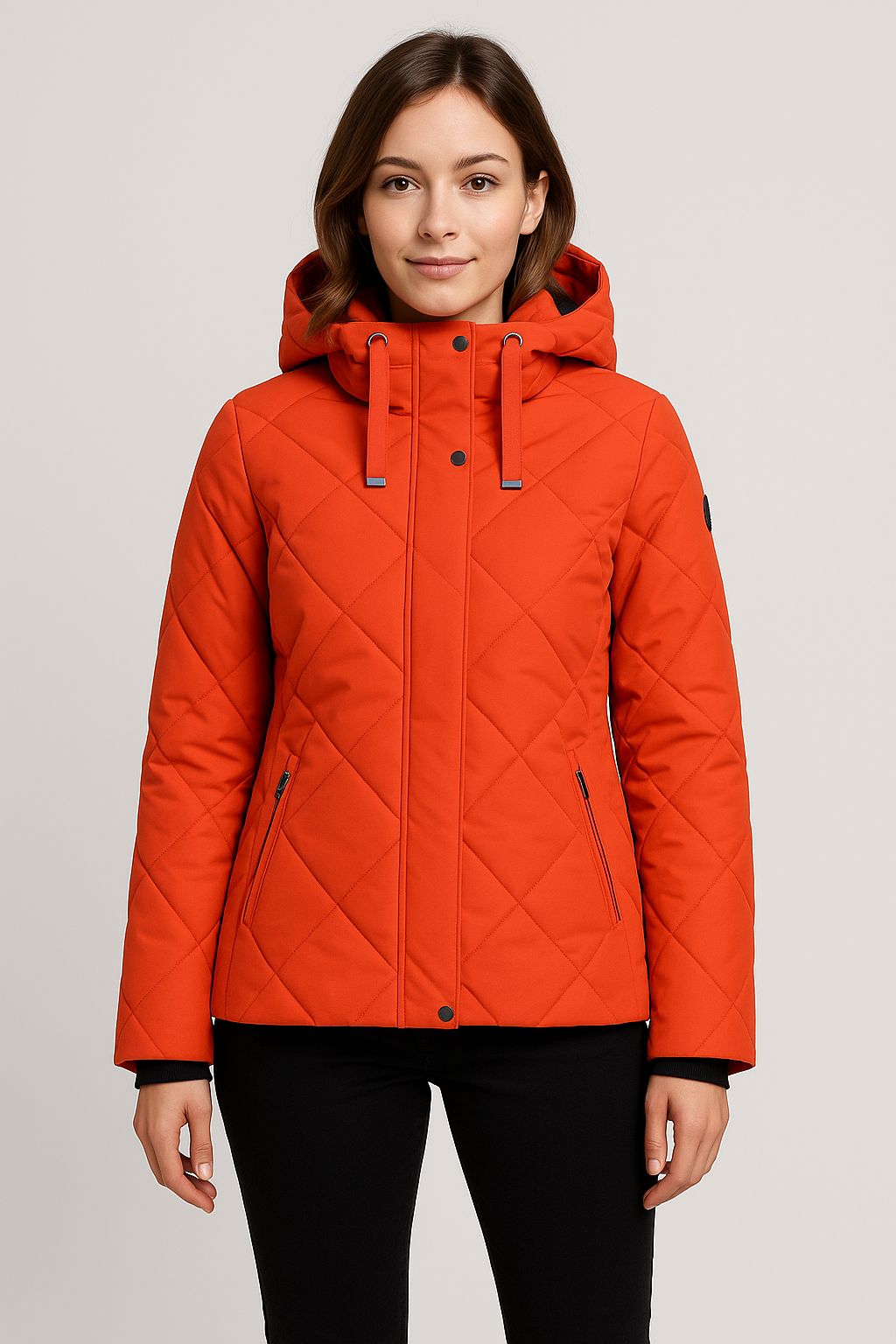 Geacă matlasata orange LUTHA