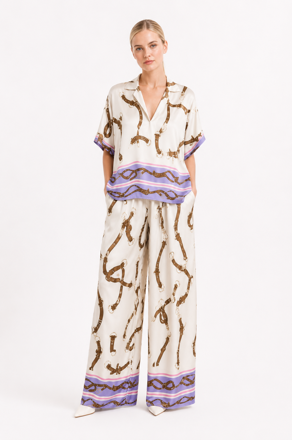 Set damă CHAINS ivory