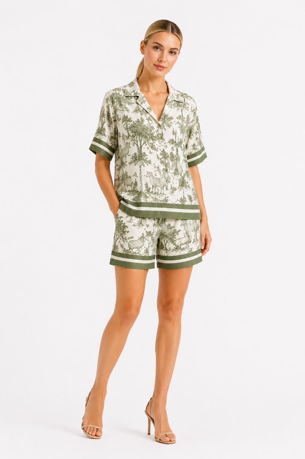 Set damă SAFARI toile olive