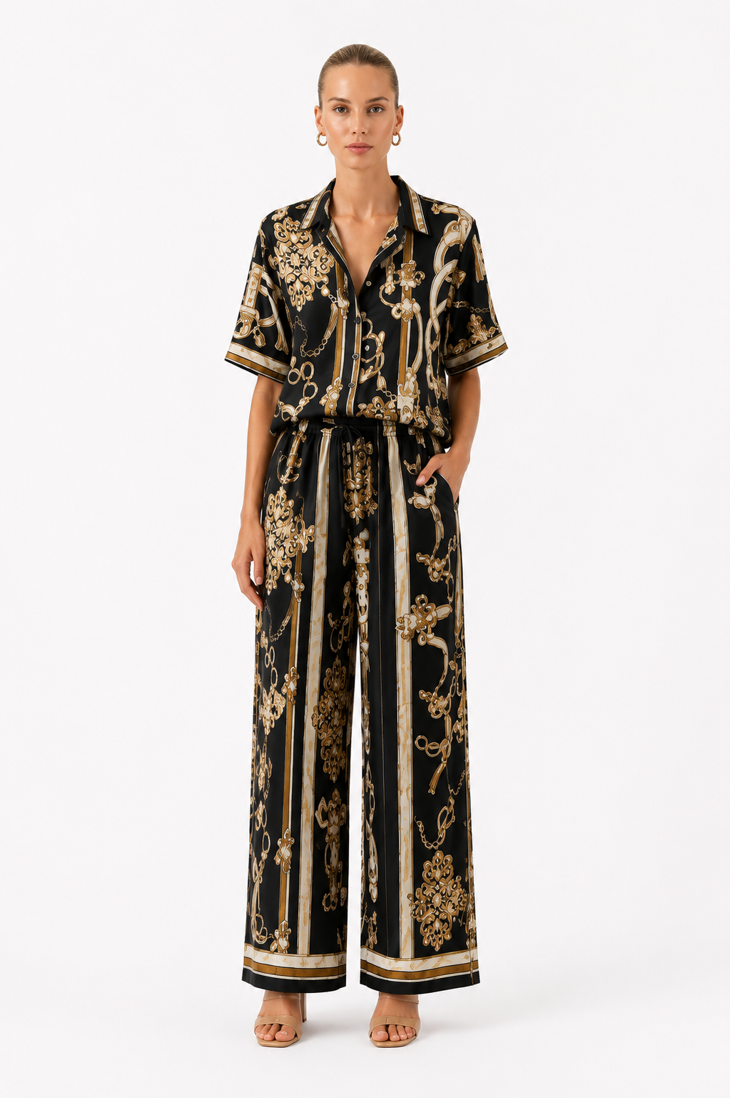 Set damă ROYAL BAROQUE noir gold