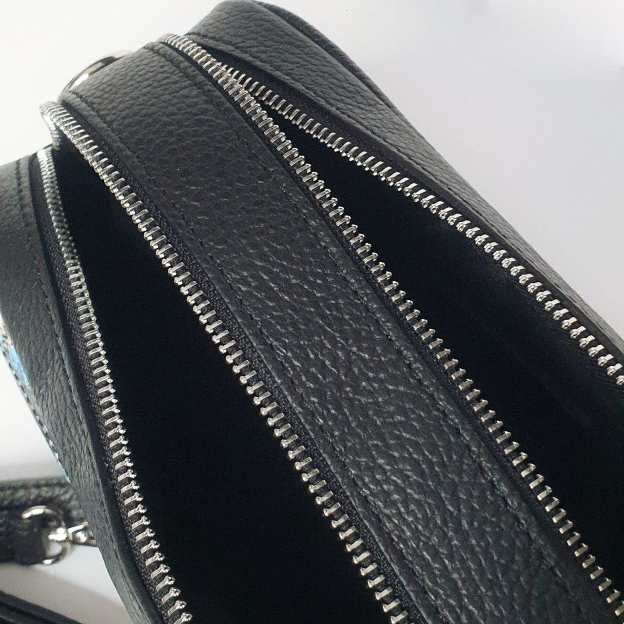 Geantă damă din piele naturală Leon Python Crossbody – Animal Print | Made in Italy