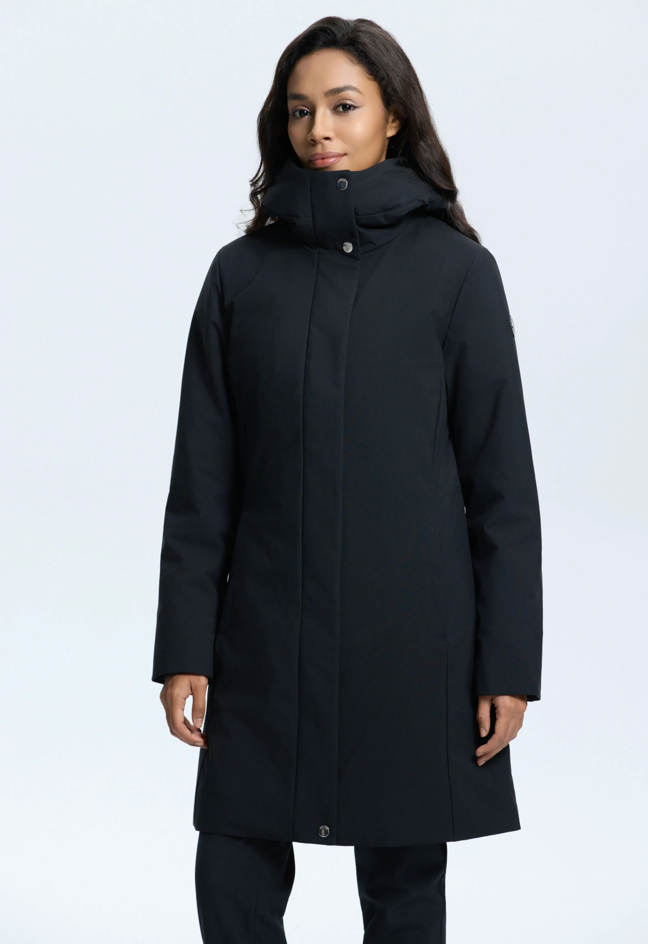 Palton matlasat negru LUTHA