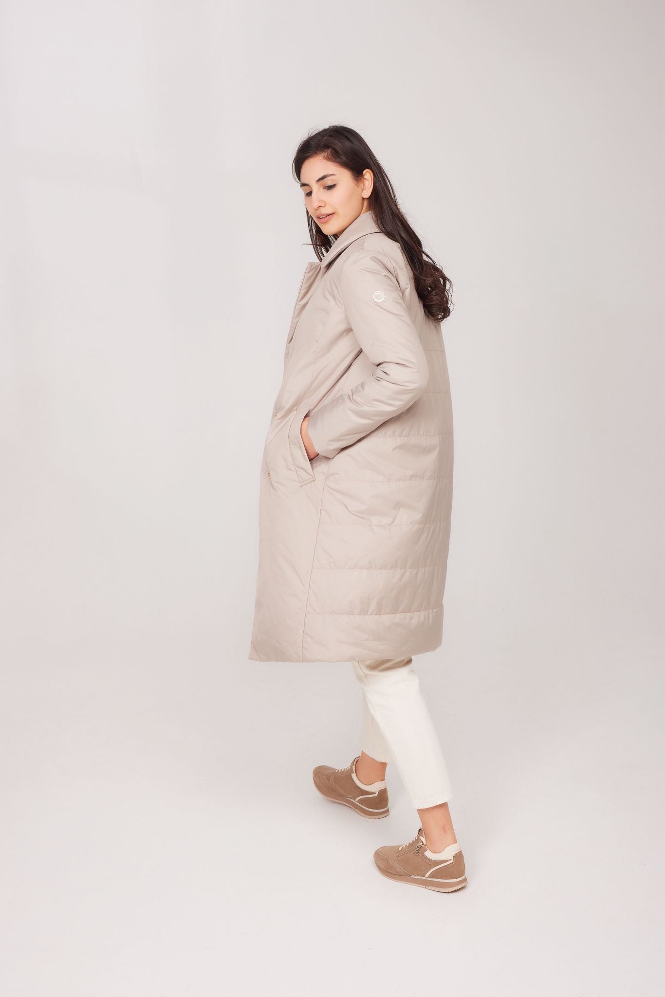 Palton damă VIKI, stucco