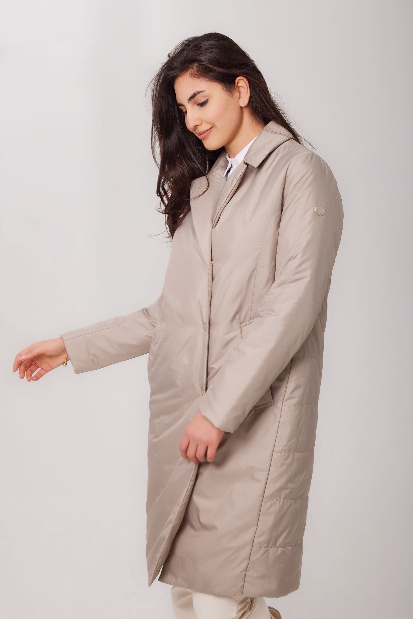 Palton de damă model VIKI – stucco