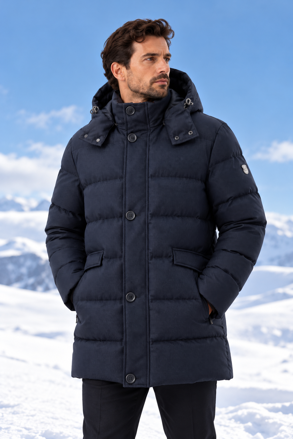 Geacă bărbătească de iarnă RINTO dark navy