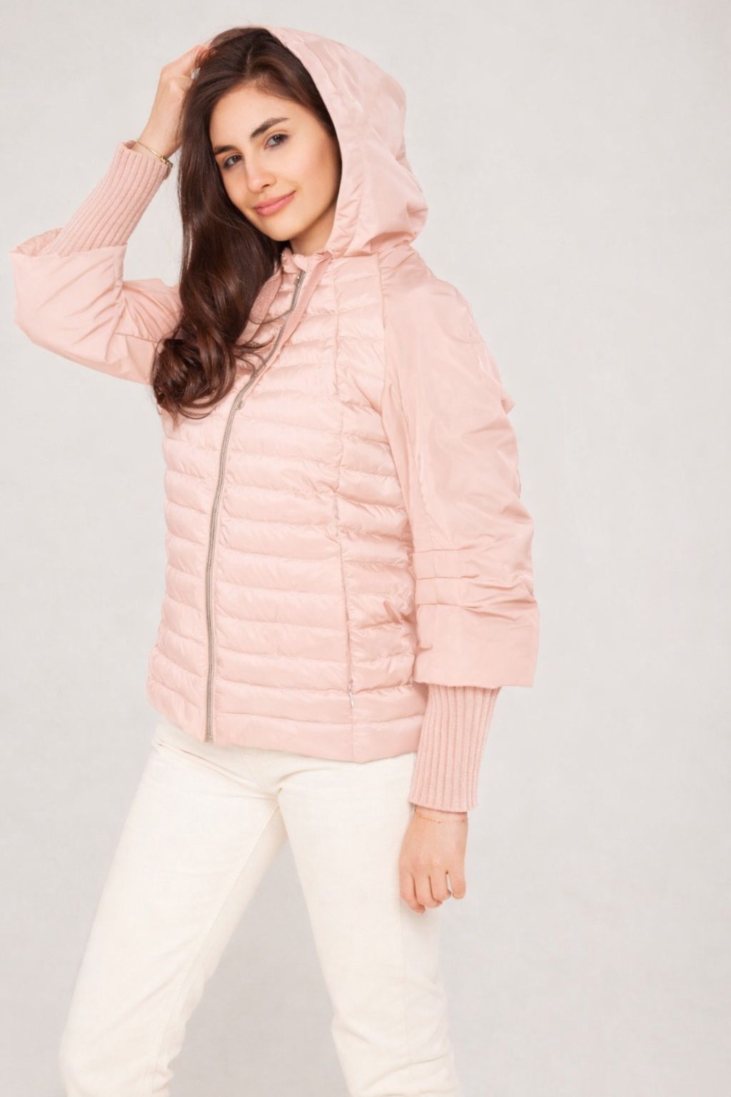 Geacă damă MANGO - adobe rose, cu puf sintetic PES DOWN