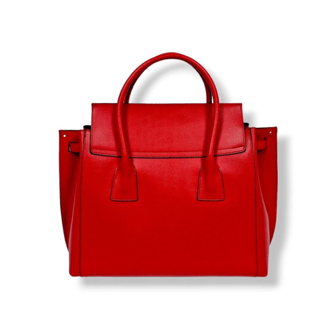 Geantă damă din piele naturală Parma Red Big Tote – Roșu | Made in Italy