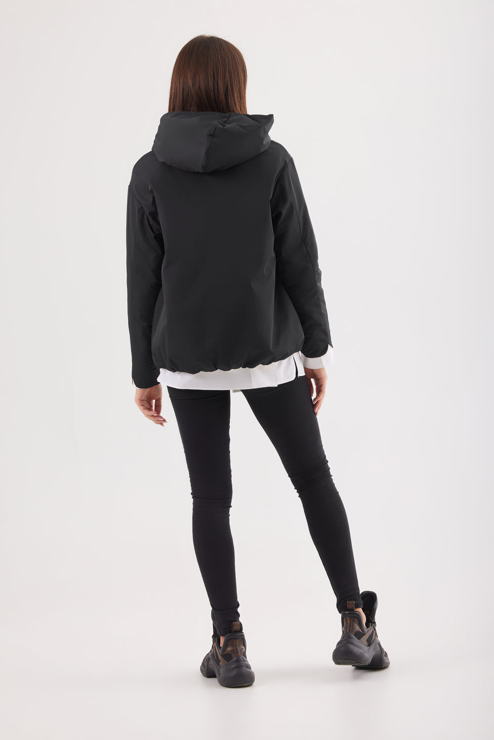 Geacă reversibila damă LERA, black / reverse beige