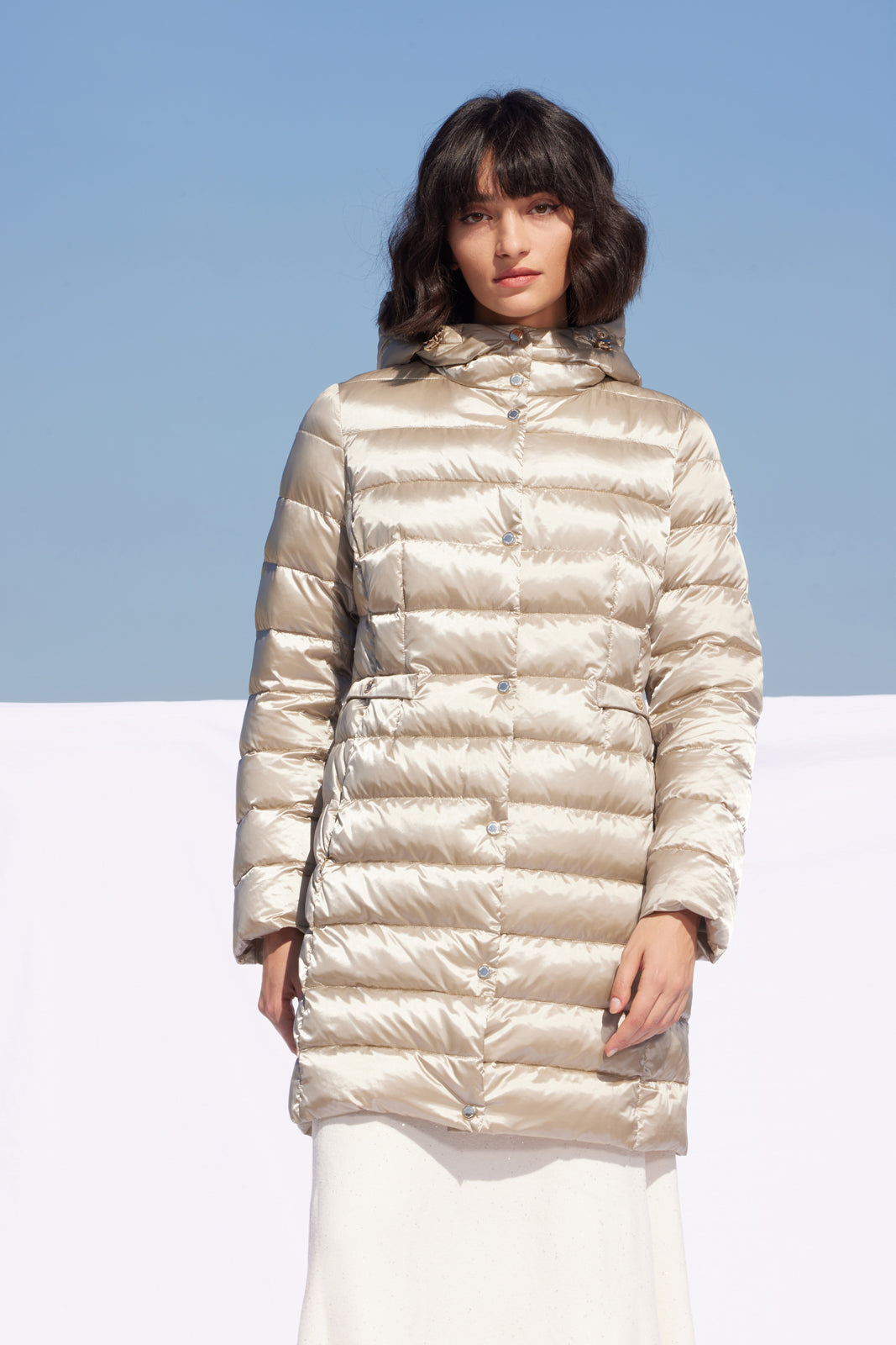 Palton de damă DL001 pearl