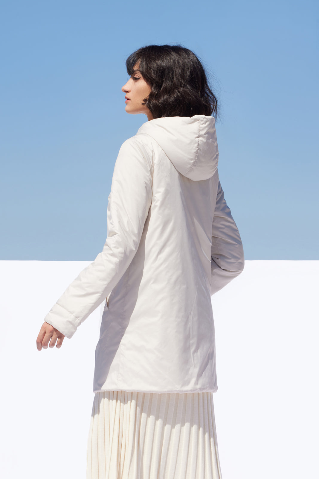 Geacă damă OLGA , reversibilă, print/stucco,