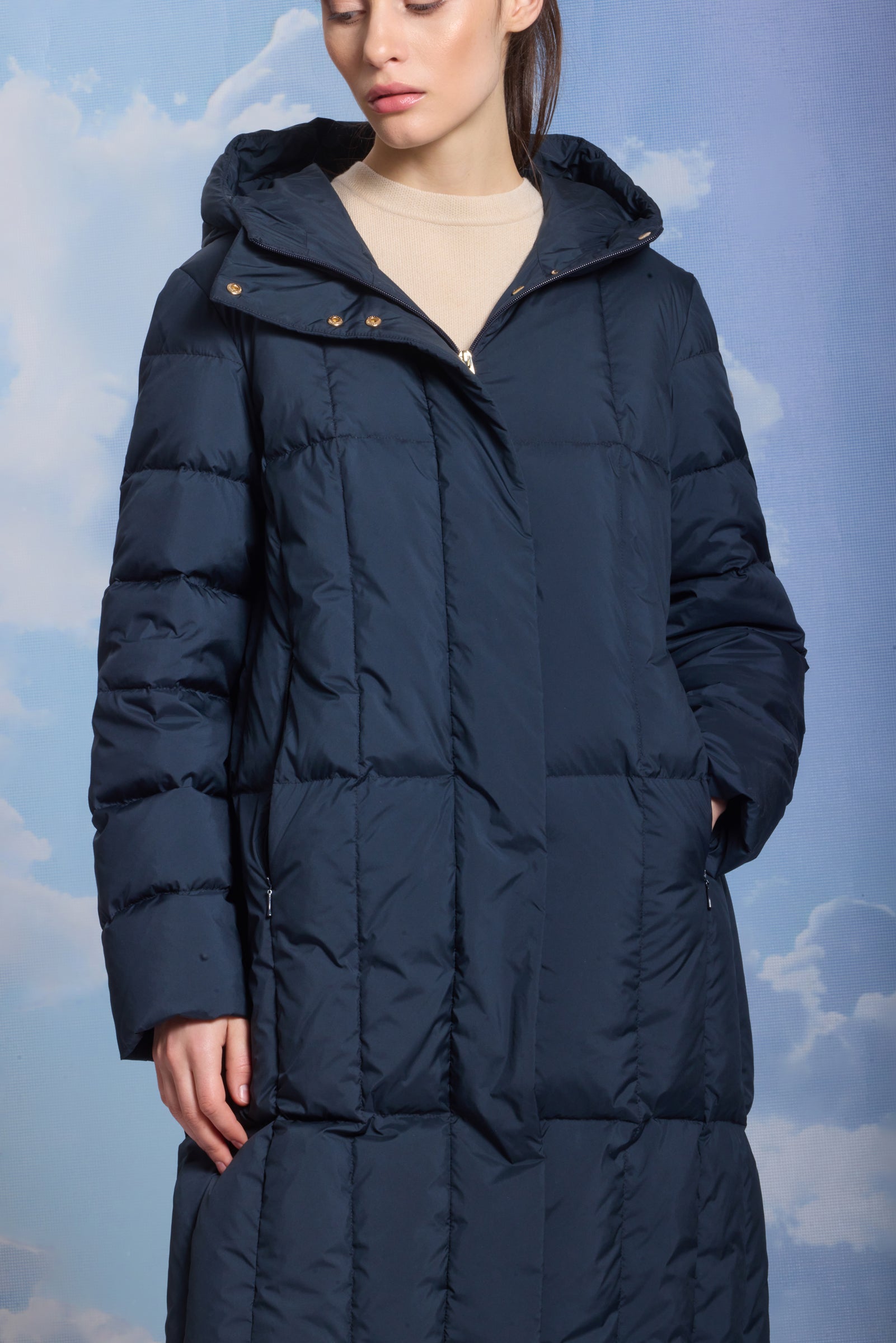 Palton de damă ARPI dark navy