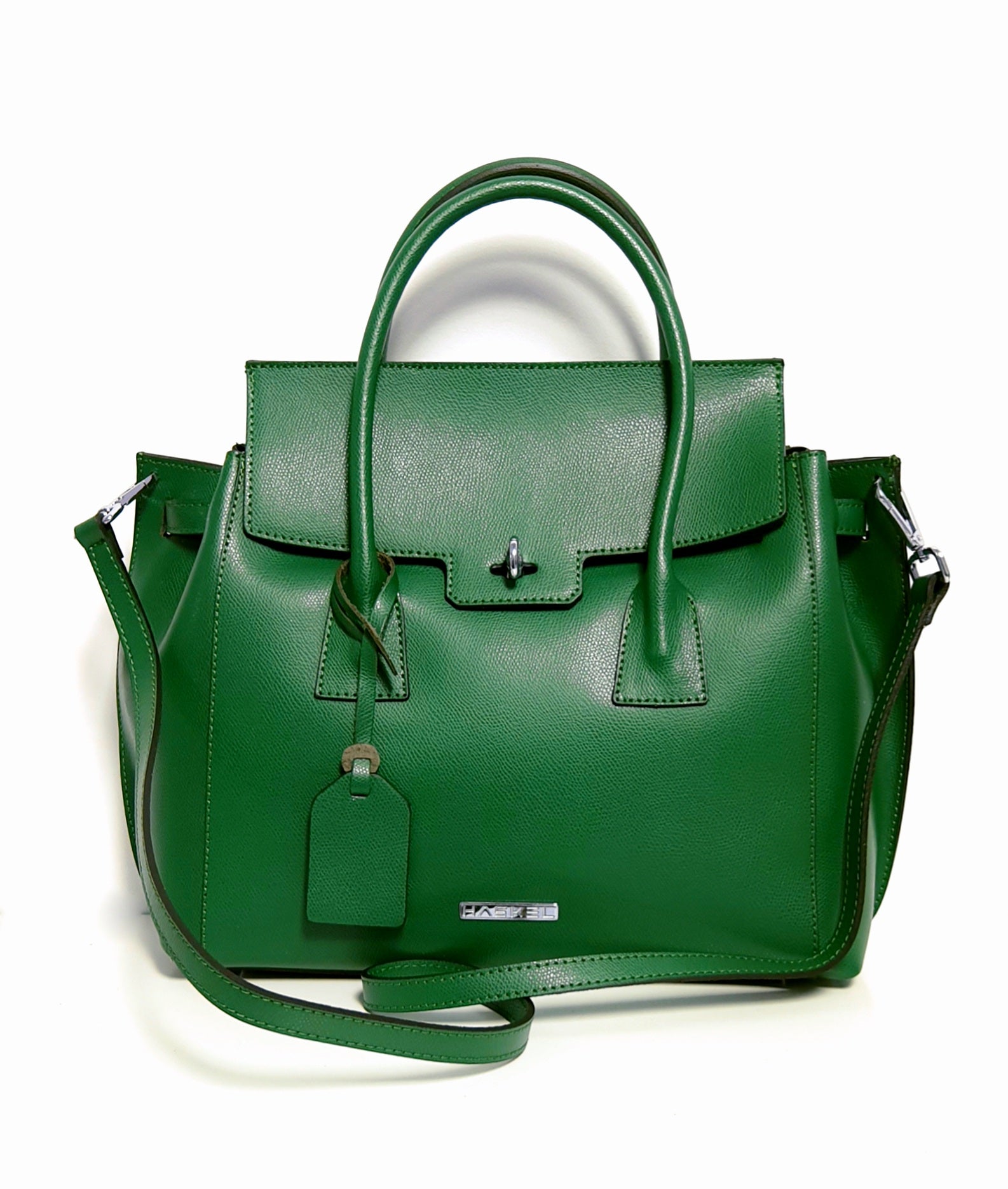 Geantă damă din piele naturală Parma Green Big Tote – Verde | Made in Italy