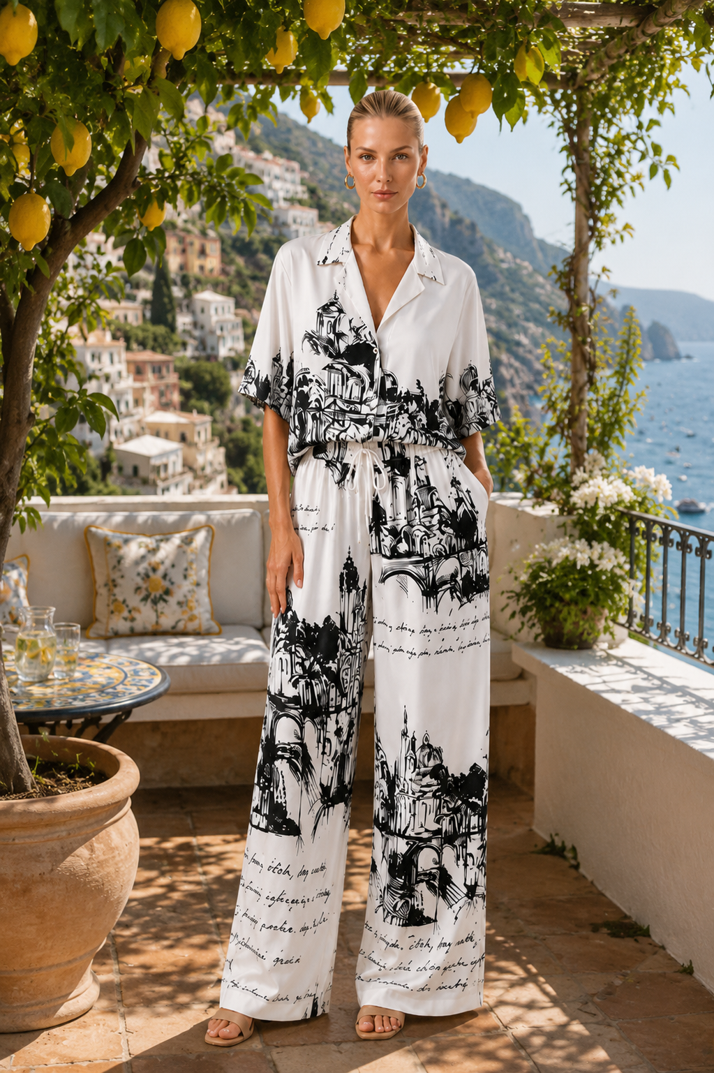 Set damă MONTECARLO artistic ivory