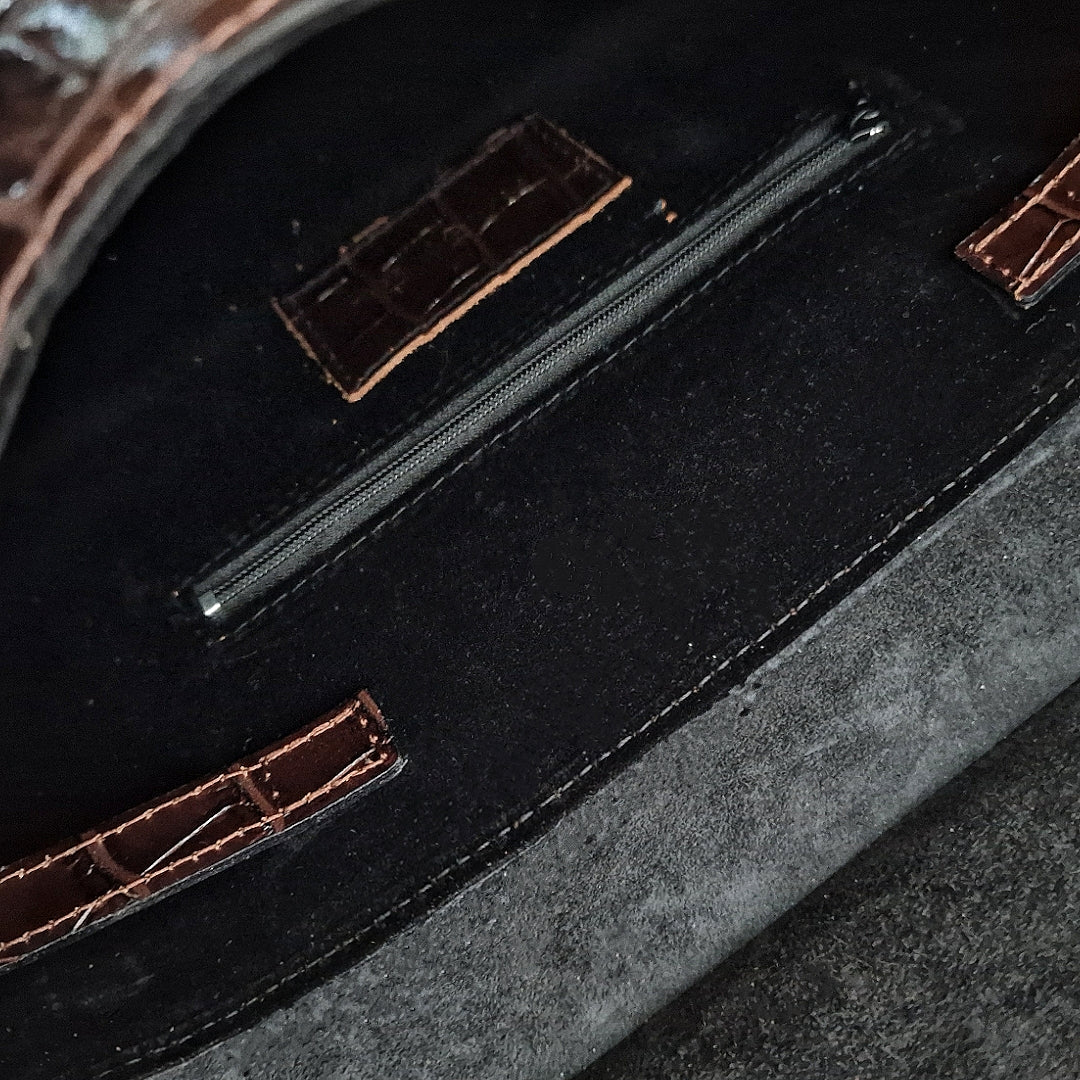 Geantă damă din piele naturală Parma Bordo Crocco Big Tote – Bordo Croco | Made in Italy