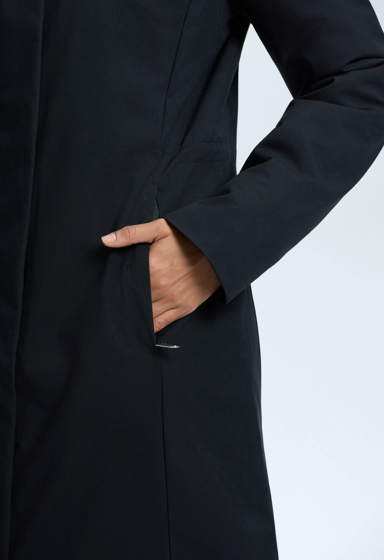 Palton matlasat negru LUTHA