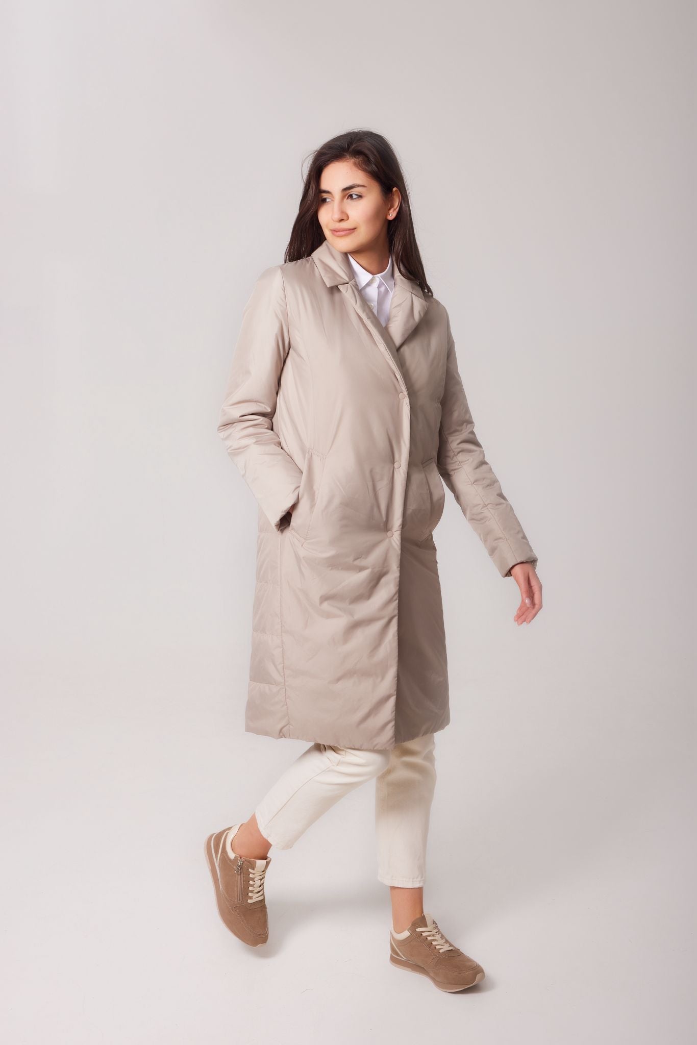 Palton damă VIKI, stucco